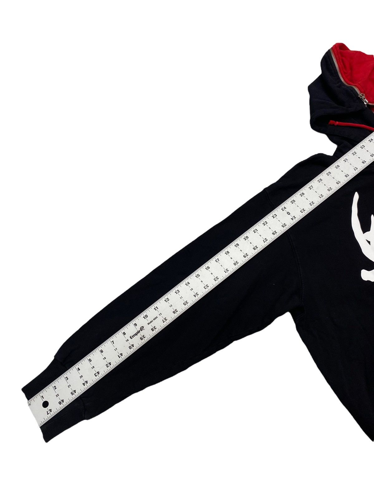 Designer (Di)vision Split Zip Up Spell Out Hoodie Sweatshirt Size US M / EU 48-50 / 2 - 8 Thumbnail