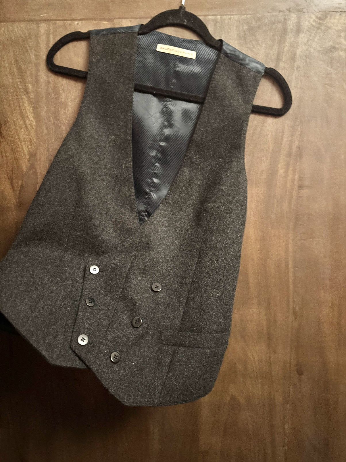 Balenciaga balenciaga vintage 2007 grey wool vest 46 men Size US S / EU 44-46 / 1 - 6 Thumbnail