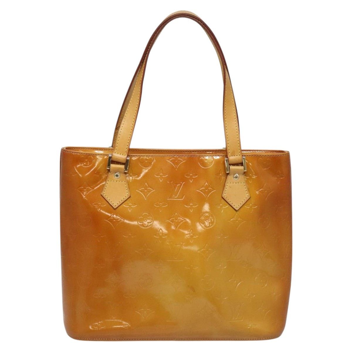 Louis Vuitton LOUIS VUITTON Monogram Vernis Houston Hand Bag Beige M91004 Size ONE SIZE - 2 Thumbnail