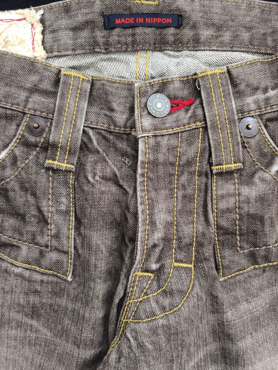 Japanese Brand Blueway Flared Denim Size US 32 / EU 48 - 9 Thumbnail
