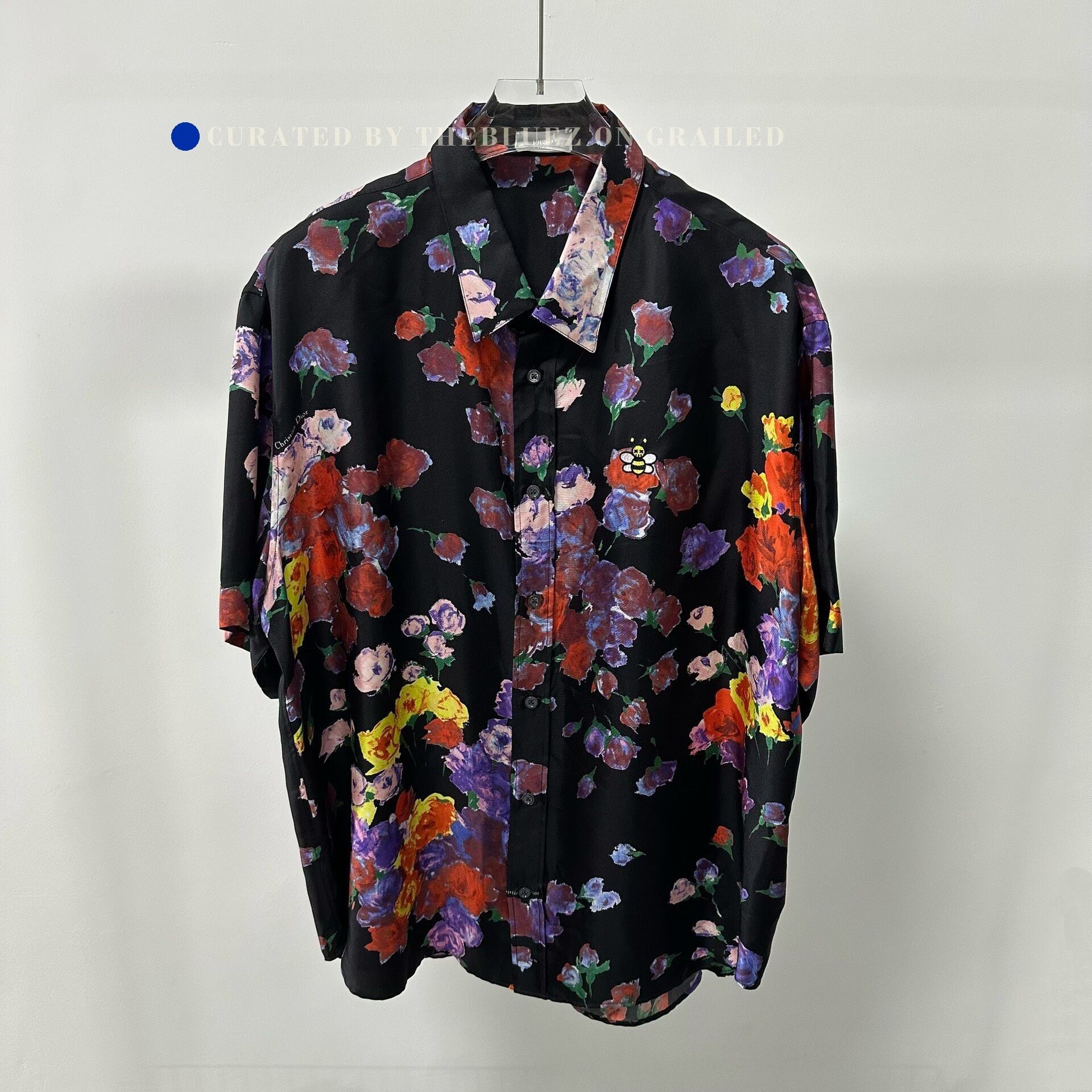 Dior Dior x Kaws Silk Short-Sleeve Shirt Size US M / EU 48-50 / 2 - 1 Thumbnail