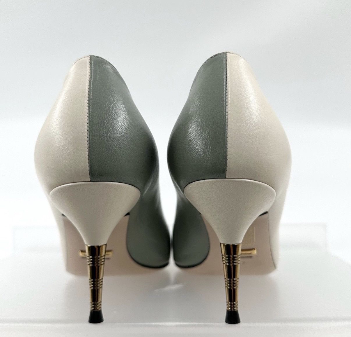 Gucci Gucci/Chain Double G Color Block Heels K12 Size US 7 / IT 37 - 4 Thumbnail