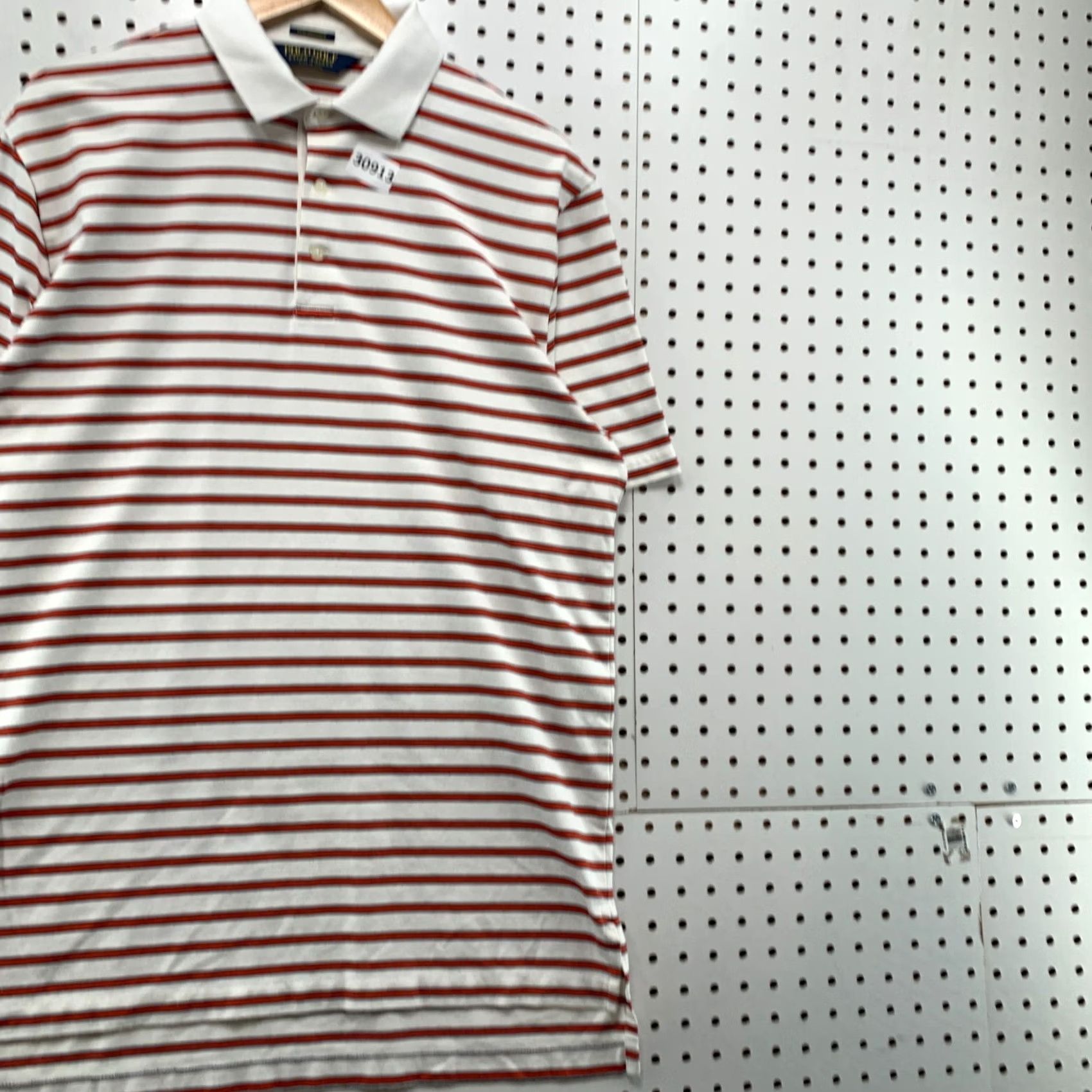 Polo Ralph Lauren Polo Ralph Lauren Performance Shirt Mens Medium White Orange Stripe Polo Shirt Mens Medium White Orange Stripe Size US M / EU 48-50 / 2 - 4 Thumbnail