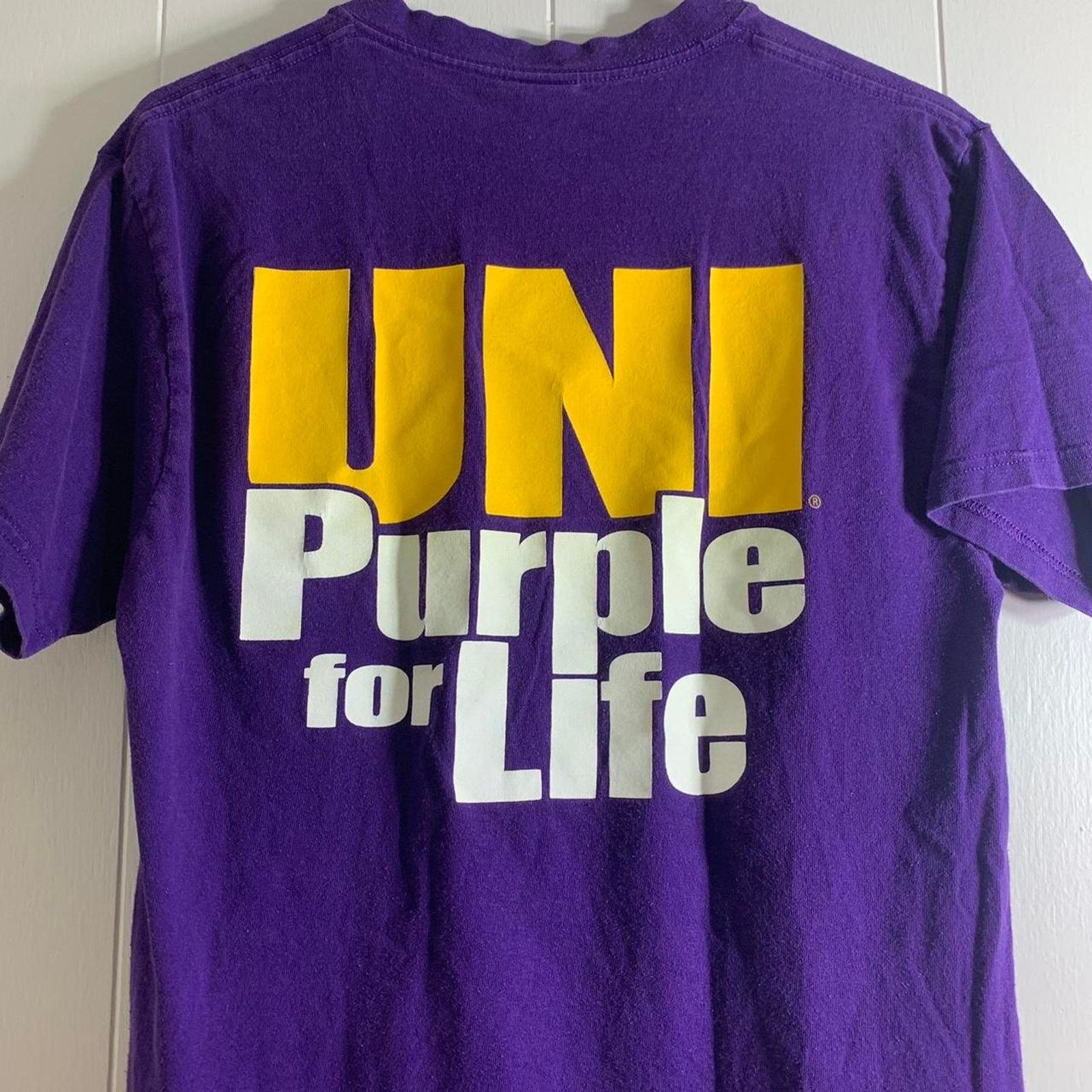 NCAA Y2K 2000’s UNIVERSITY OF NORTHERN IOWA PANTHERS tee shirt M Size US M / EU 48-50 / 2 - 6 Thumbnail