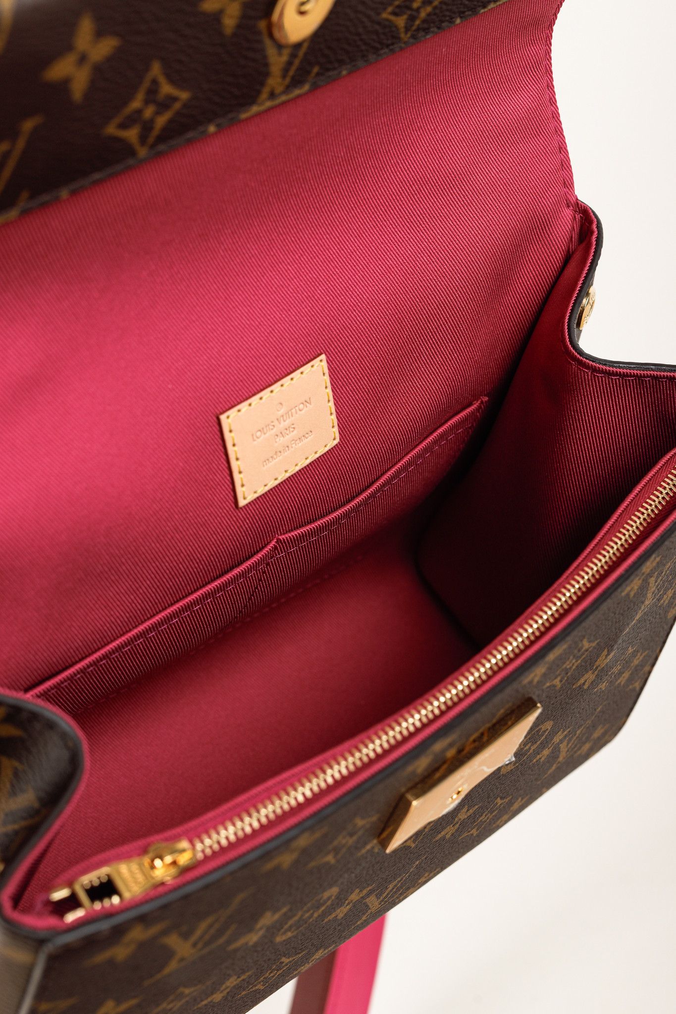 Louis Vuitton Louis Vuitton Cluny BB Monogram Bordeaux & Fuchsia-Strap Bag Size ONE SIZE - 12 Thumbnail