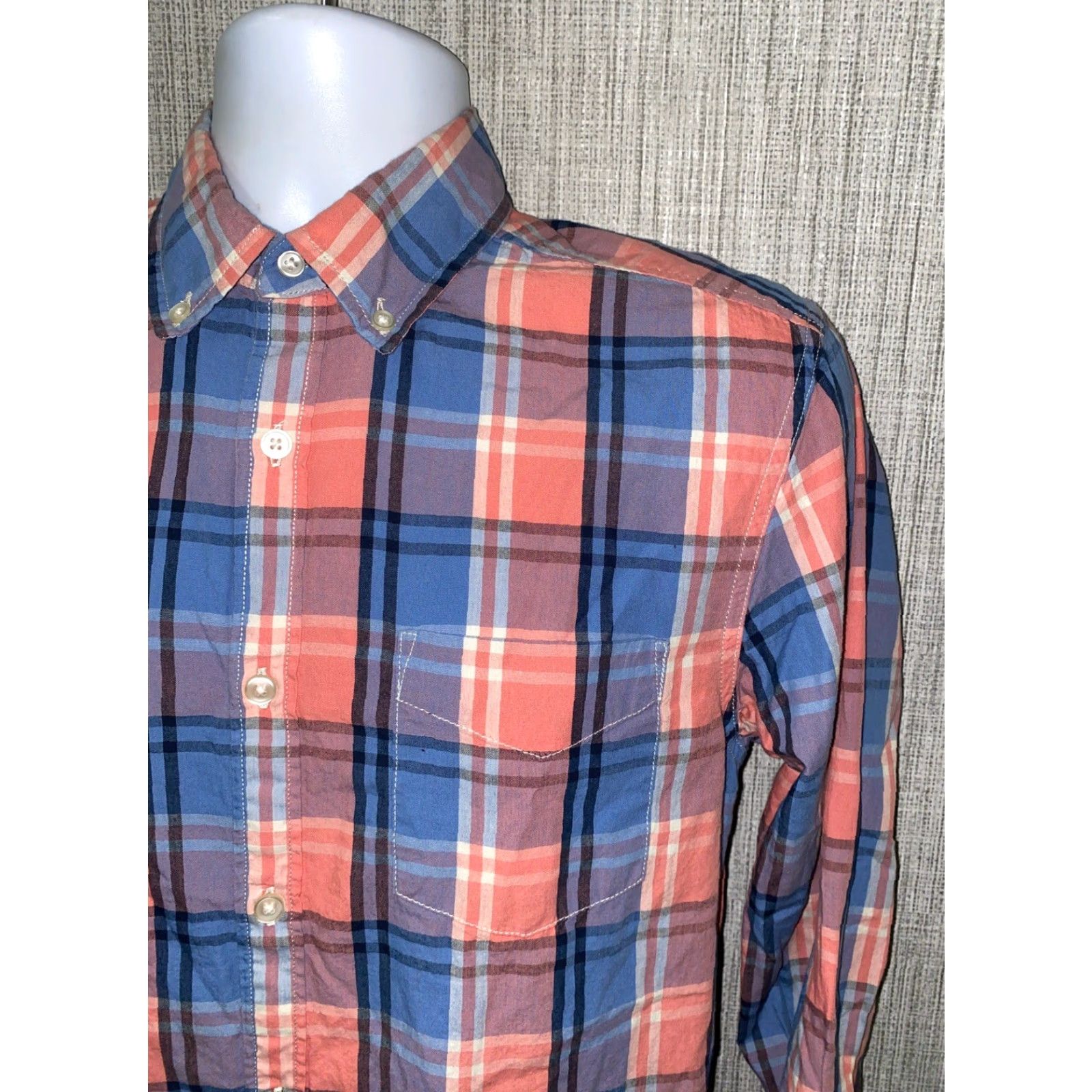 Lucky Brand Lucky Brand Mens Plaid Shirt Button-Up Long Sleeve Size S Multicolor Colorful Casual Cotton Regular Knit? Wait Size US S / EU 44-46 / 1 - 2 Thumbnail