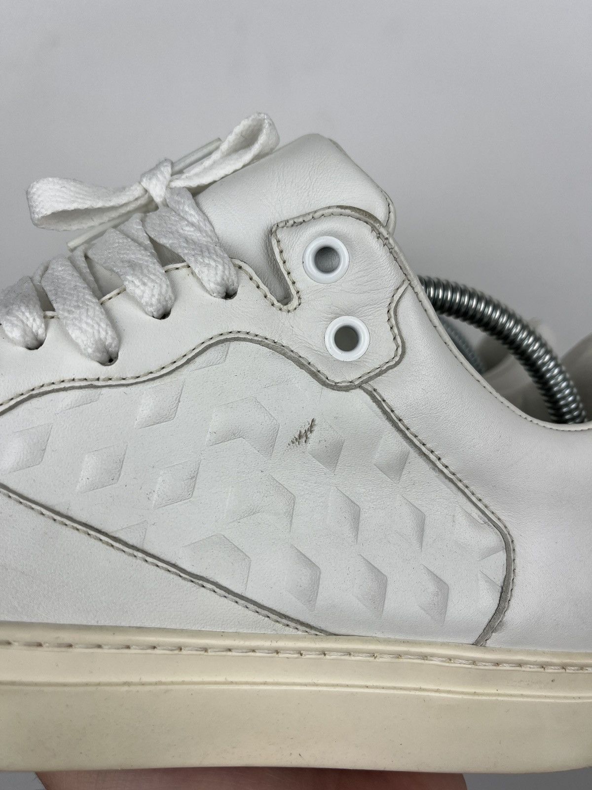 Balenciaga Balenciaga Embossed Leather Lowtop Sneakers Size US 7.5 / EU 40-41 - 9 Thumbnail