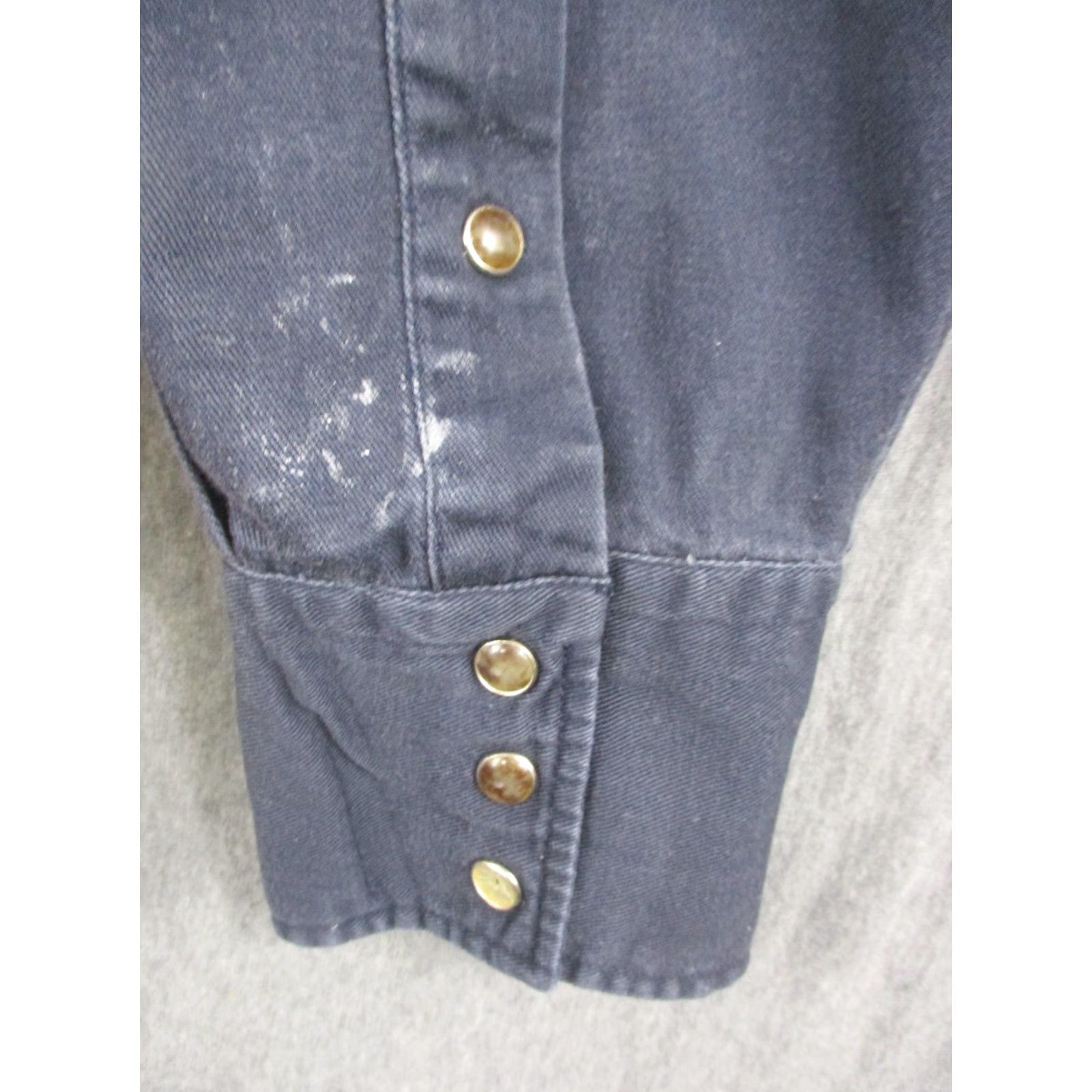 Vintage Panhandle Slim Mens XL Western Shirt Tan Navy Pearl Snap Aztec Embroidery Geometric Southwestern Embroidered Size US XL / EU 56 / 4 - 7 Thumbnail