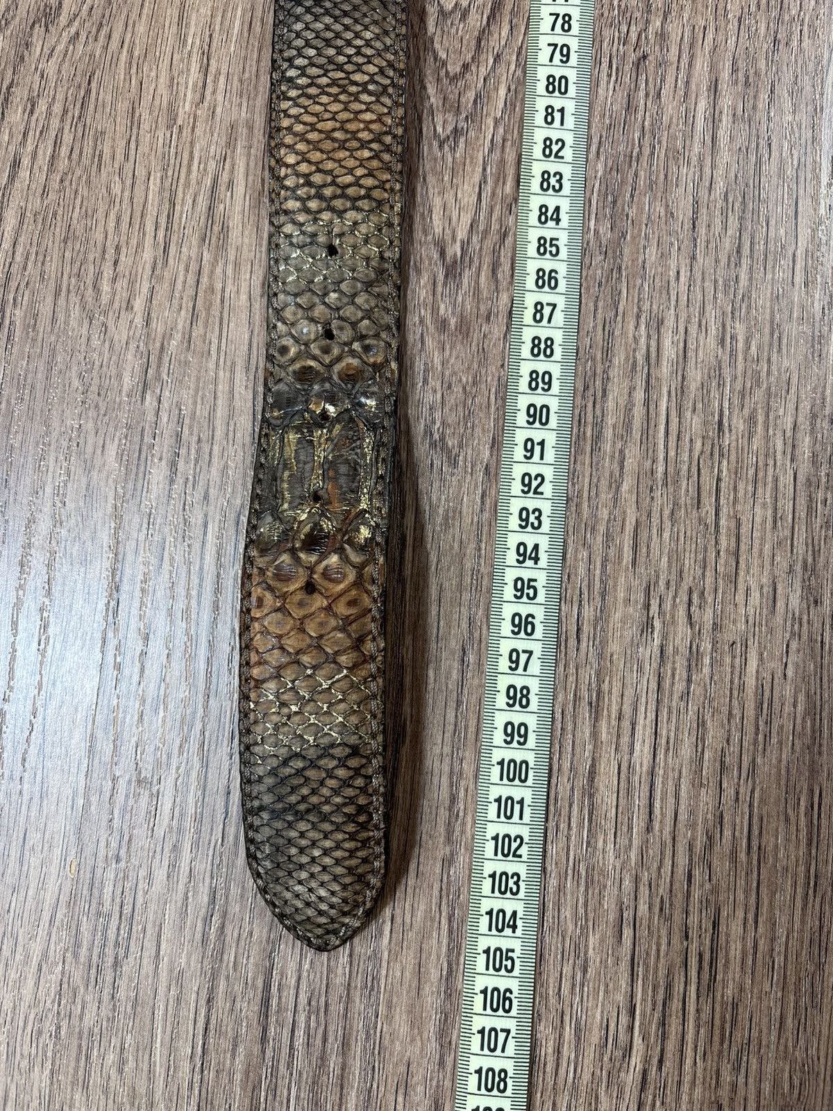 Leather Python Leather Reptile House Belt Prada Style Size ONE SIZE - 9 Thumbnail