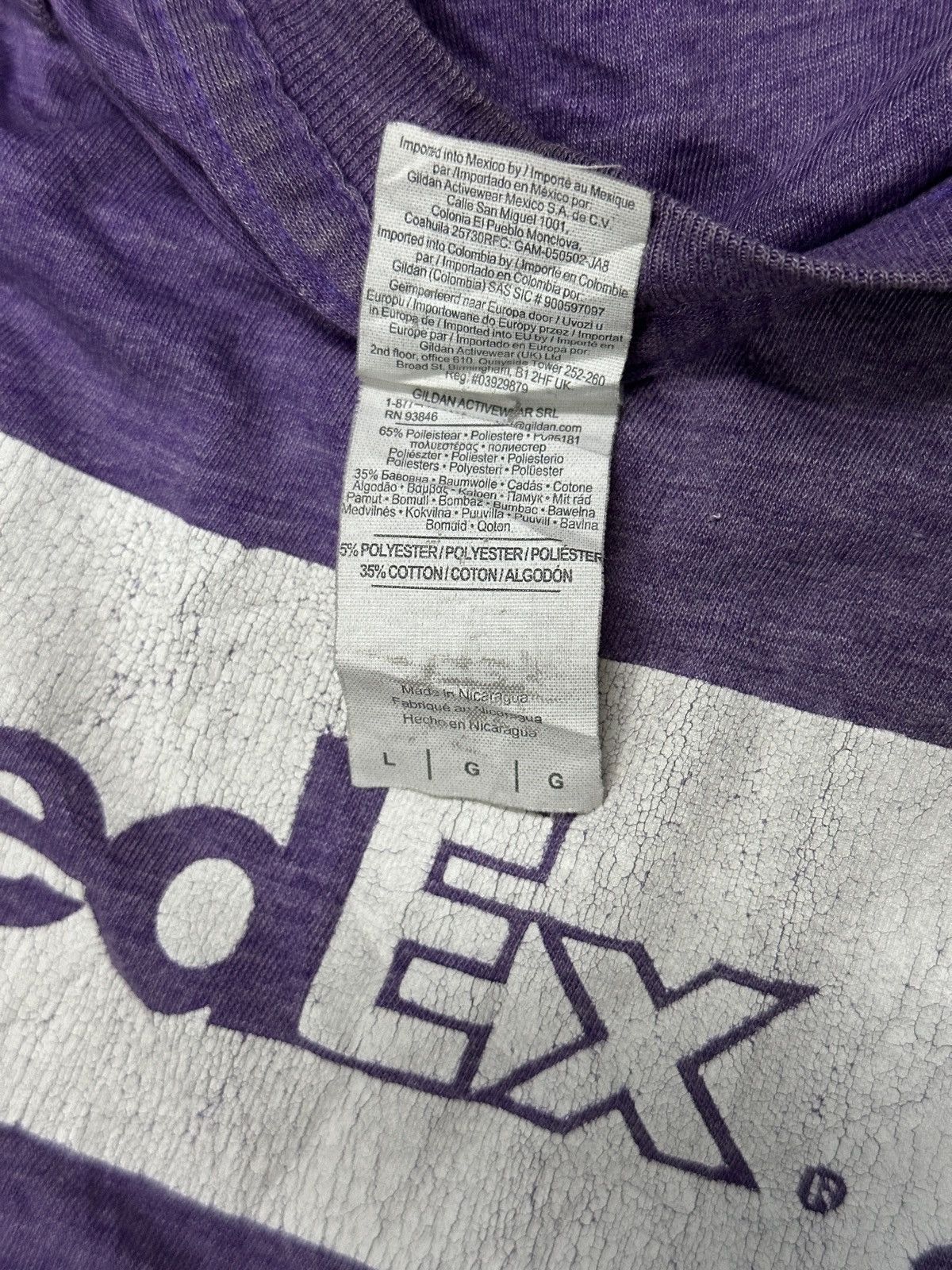 Japanese Brand Fedex Short Sleeve Tee 💥🎌 Size US XL / EU 56 / 4 - 4 Thumbnail