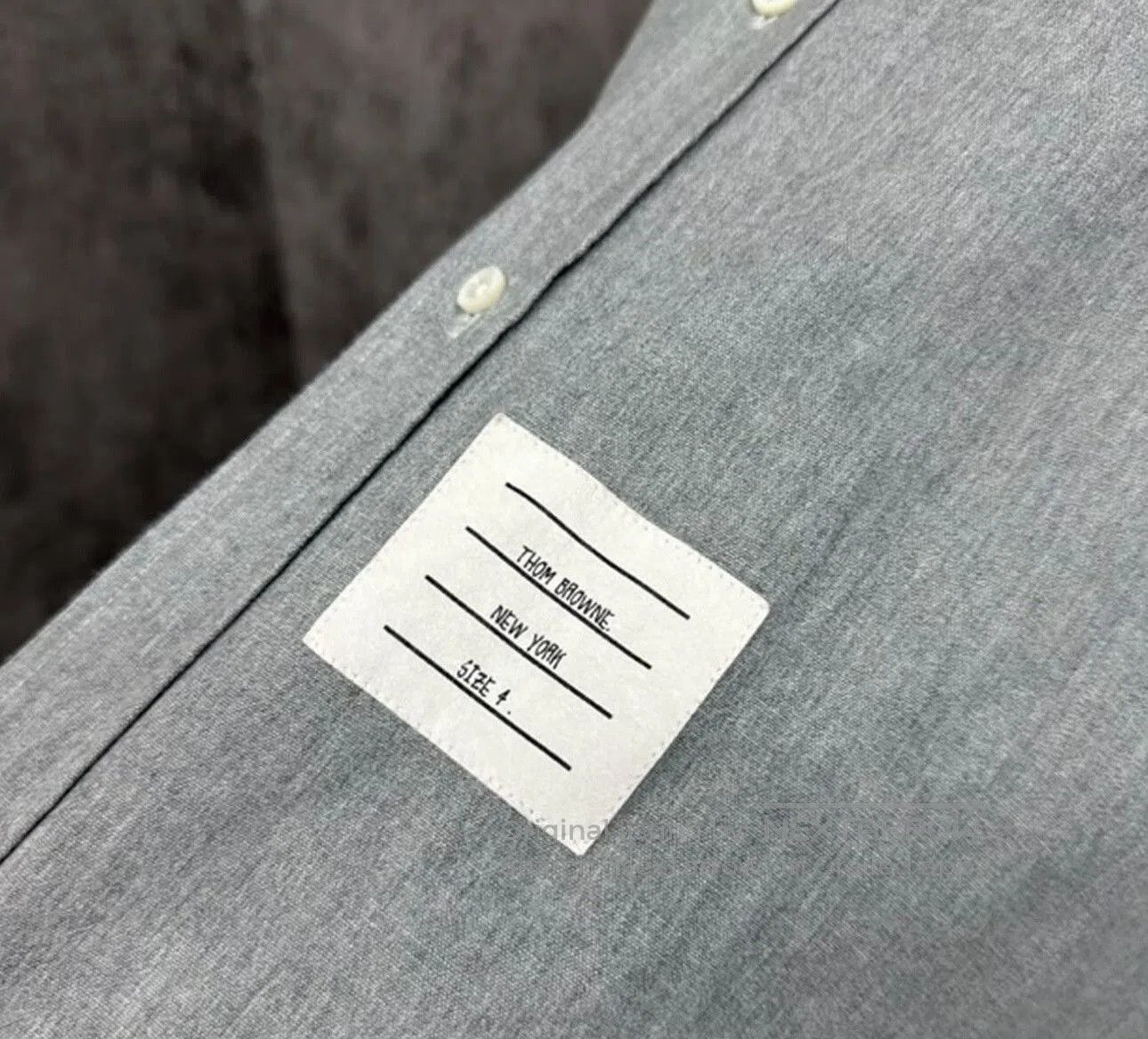 Thom Browne classic gray long sleeve shirt by thombrowne. Size US M / EU 48-50 / 2 - 4 Thumbnail