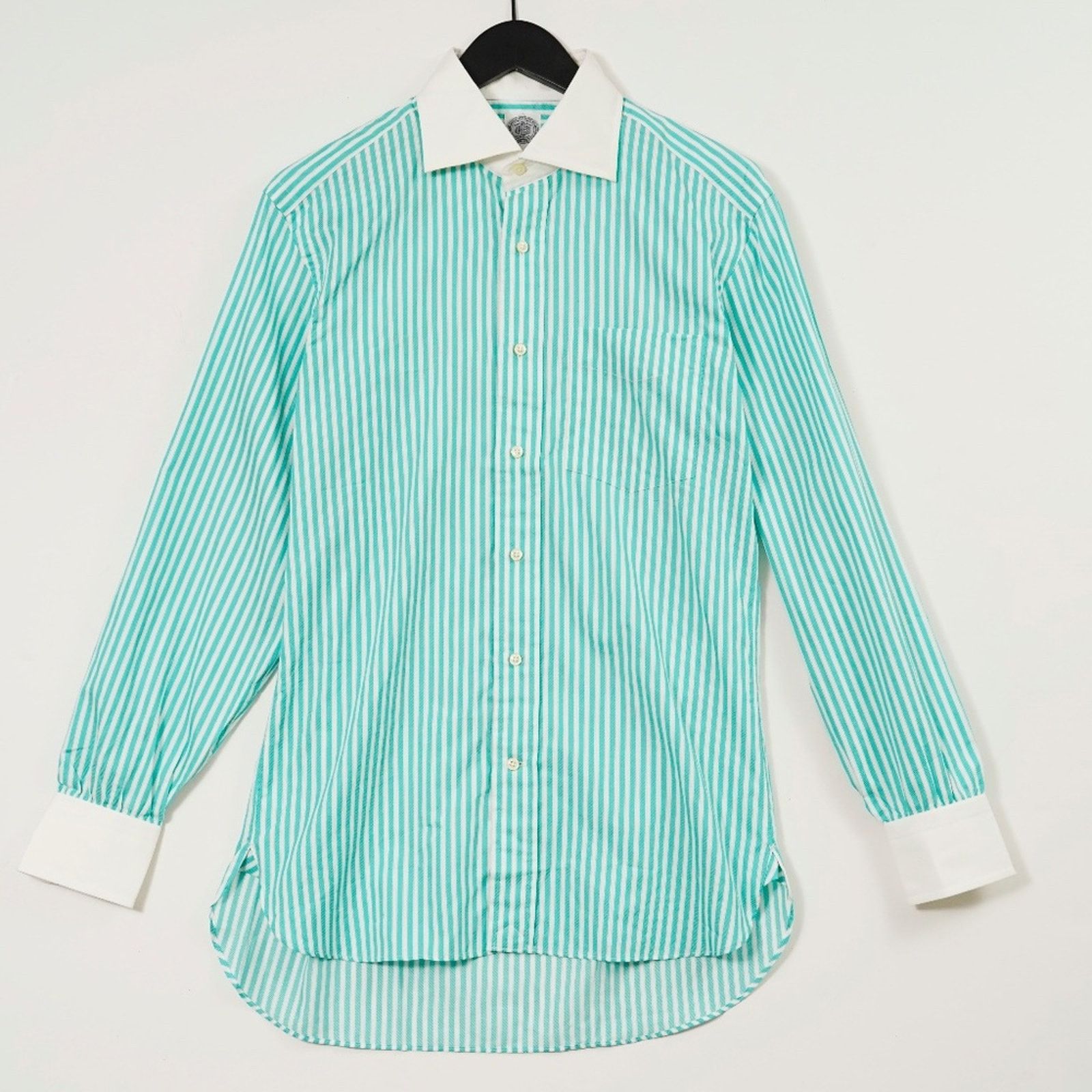 J. Press J.Press Green White Stripe Button-Up Shirt Long Sleeve M Size US M / EU 48-50 / 2 - 1 Thumbnail