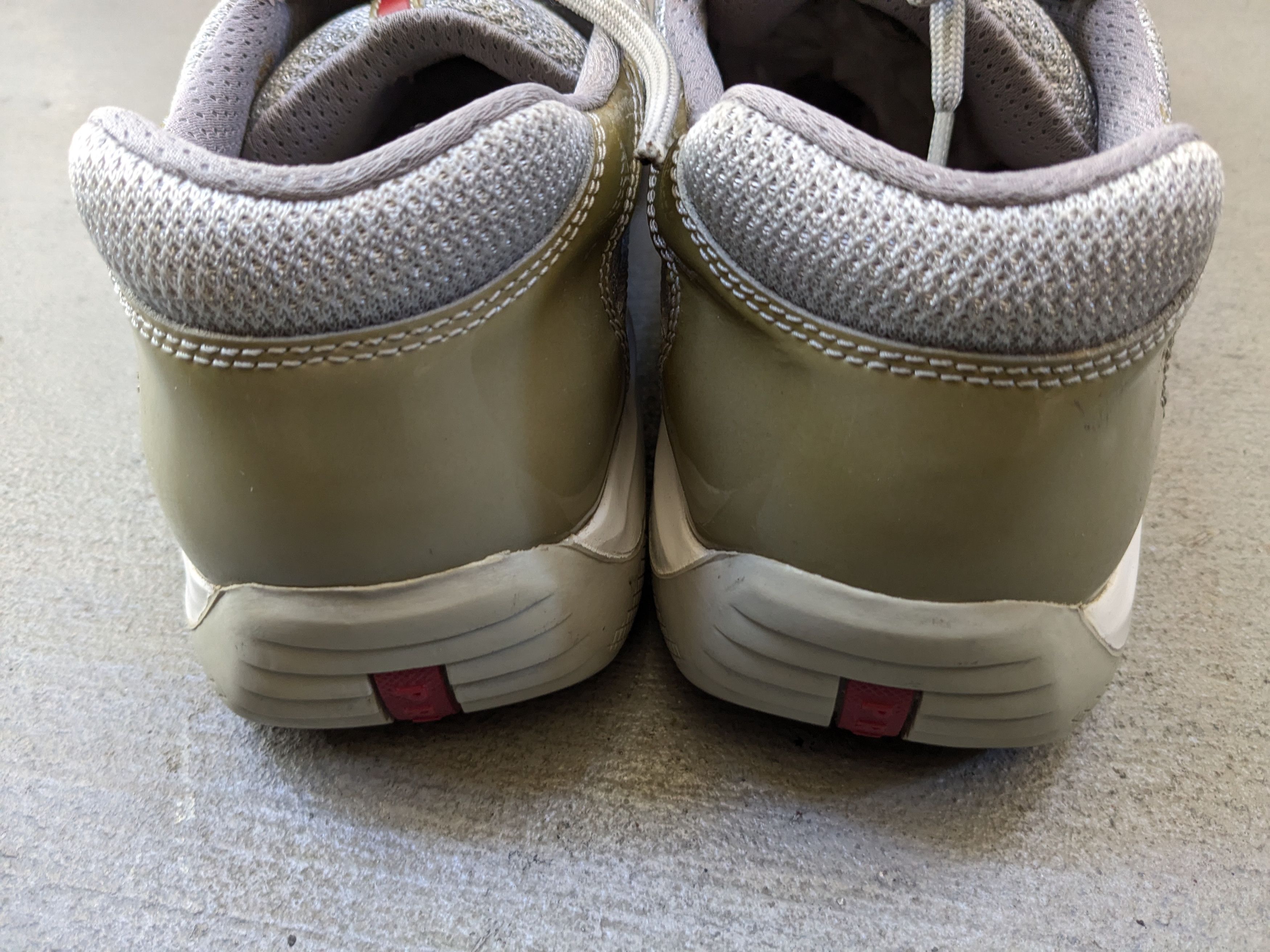 Prada Prada America's Cup Olive Green 11 Patent Leather Silver Low Size US 11 / EU 44 - 15 Thumbnail