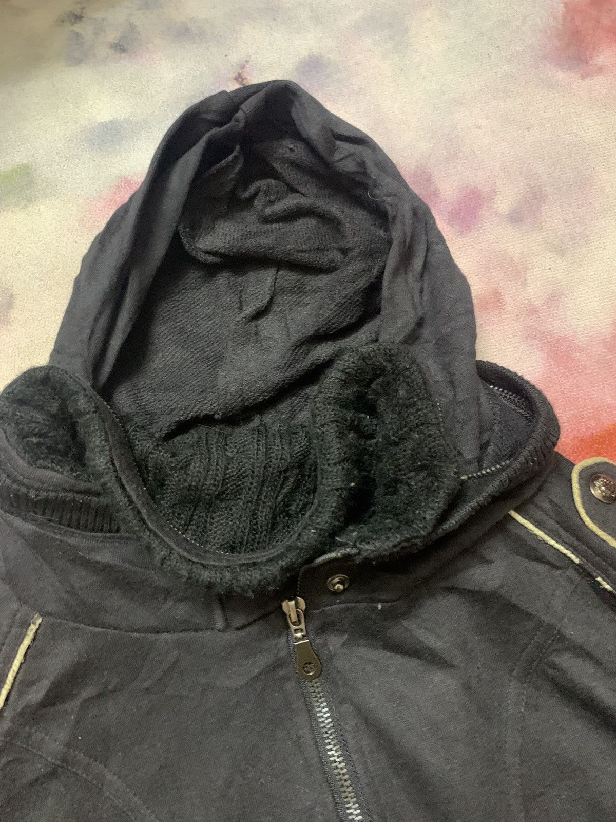 In The Attic Black Goth Utility Jacket Strap Detail LGB GOA Archive Size US M / EU 48-50 / 2 - 9 Thumbnail