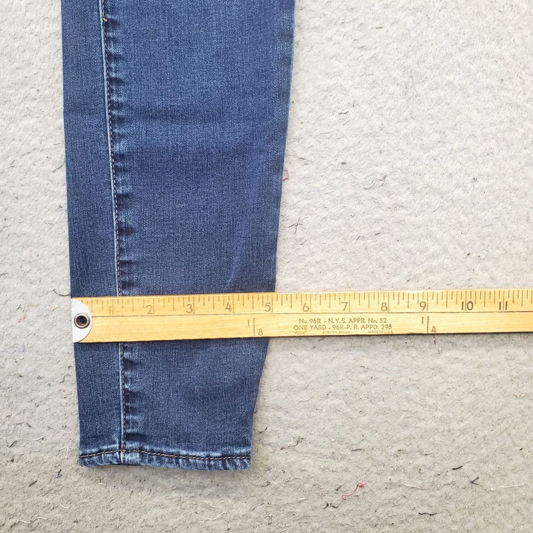 Vintage Articles Of Society Skinny Jeans Womens 27 Blue Denim Faded 5-Pocket Streetwear Size 27" / US 4 / IT 40 - 5 Thumbnail