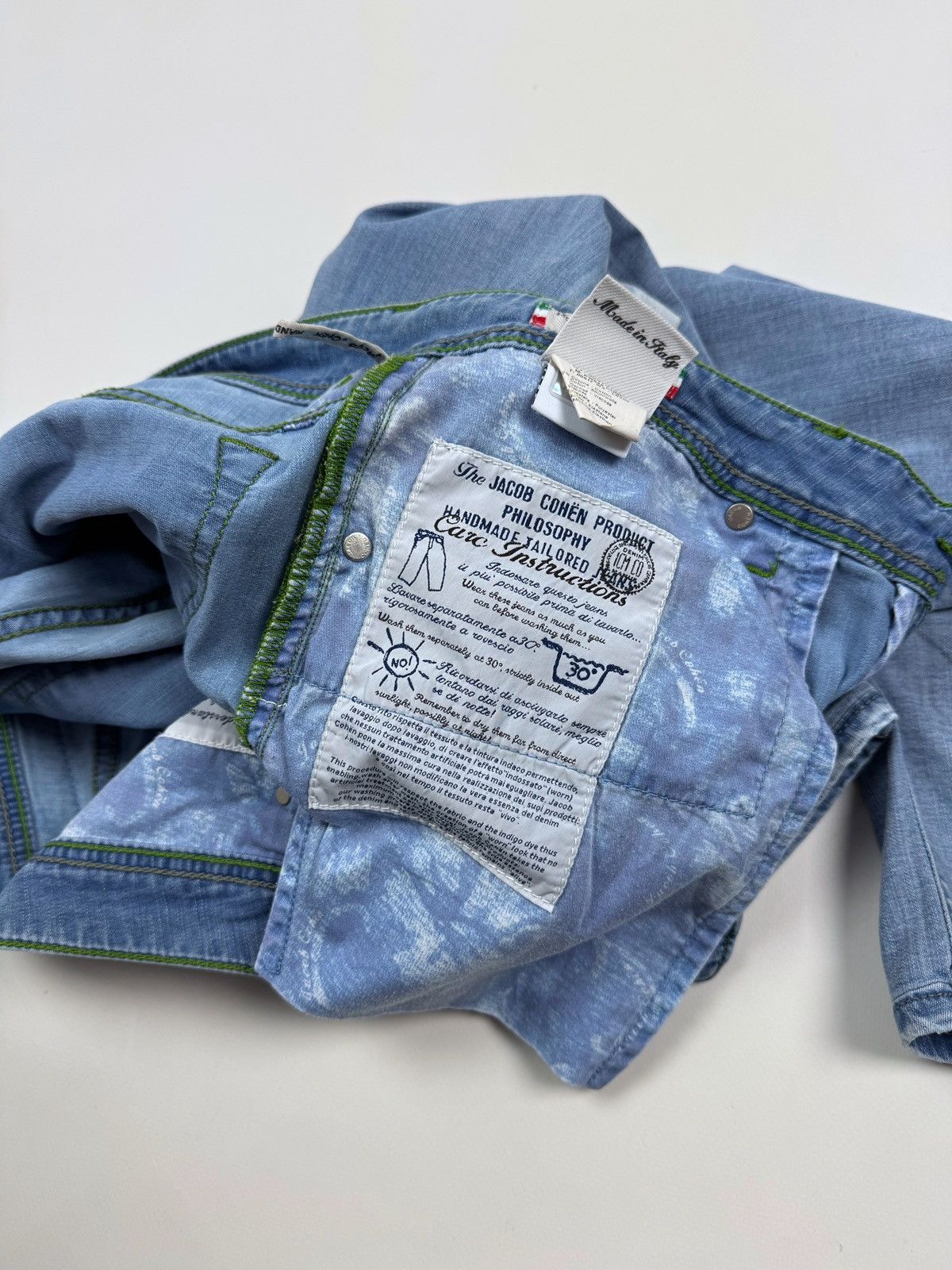 Jacob Cohen Distressed Jacob Cohen Lightweight Washed Denim Jeans Pants Size US 35 - 14 Thumbnail