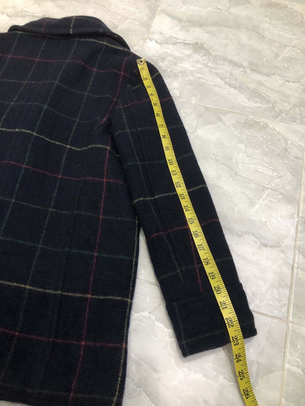 Japanese Brand Arnold Palmer Japan Wool Check Peacoat Women’s 90s Size S / US 4 / IT 40 - 19 Thumbnail