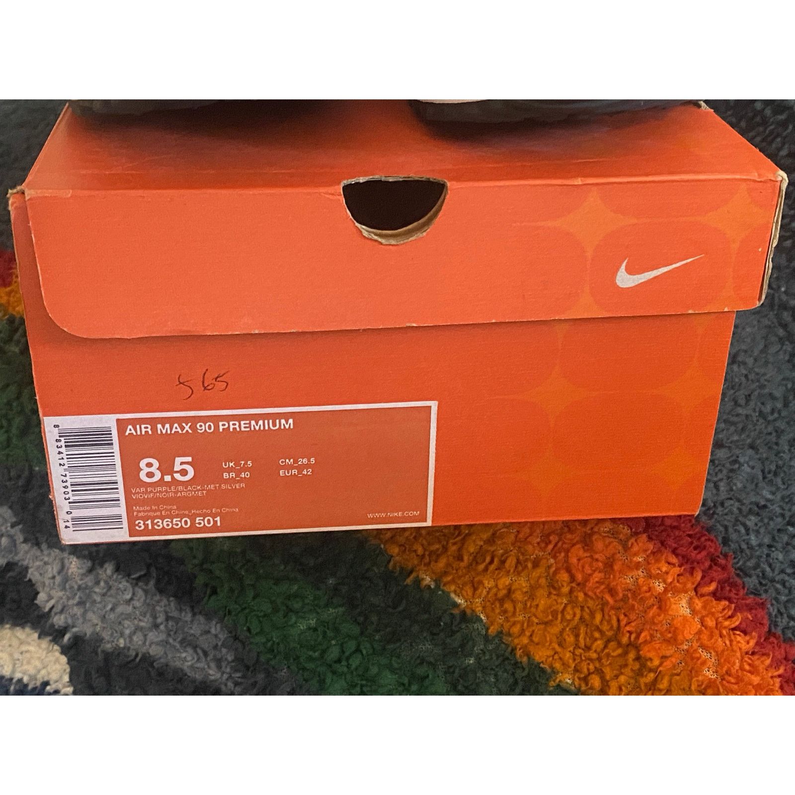 Nike Air Max 90 Premium Varsity Purple m8.5 w 10 Size US 8.5 / EU 41-42 - 11 Thumbnail