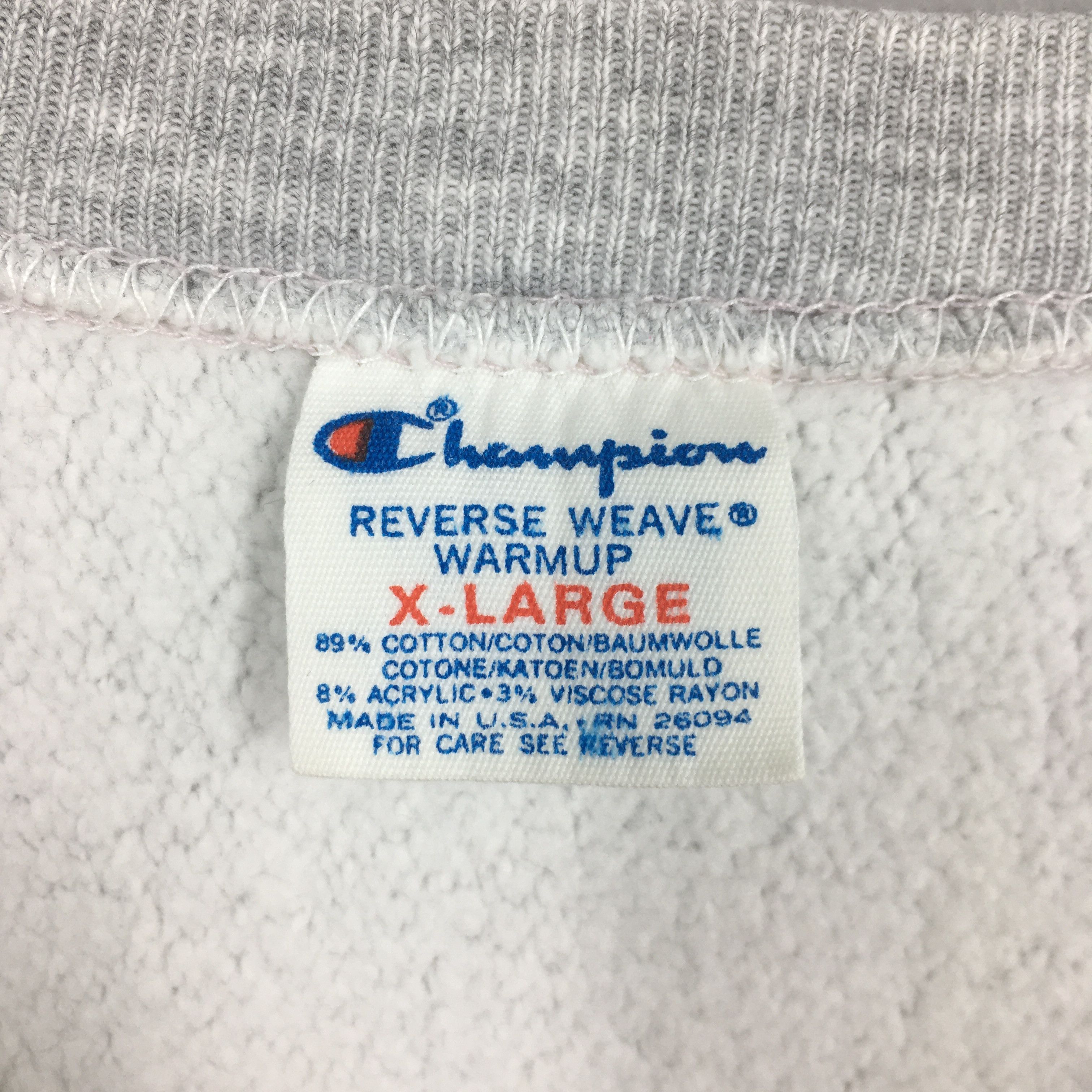 Vintage 1980's Champion Reverse Weave Sweatshirt XLarge