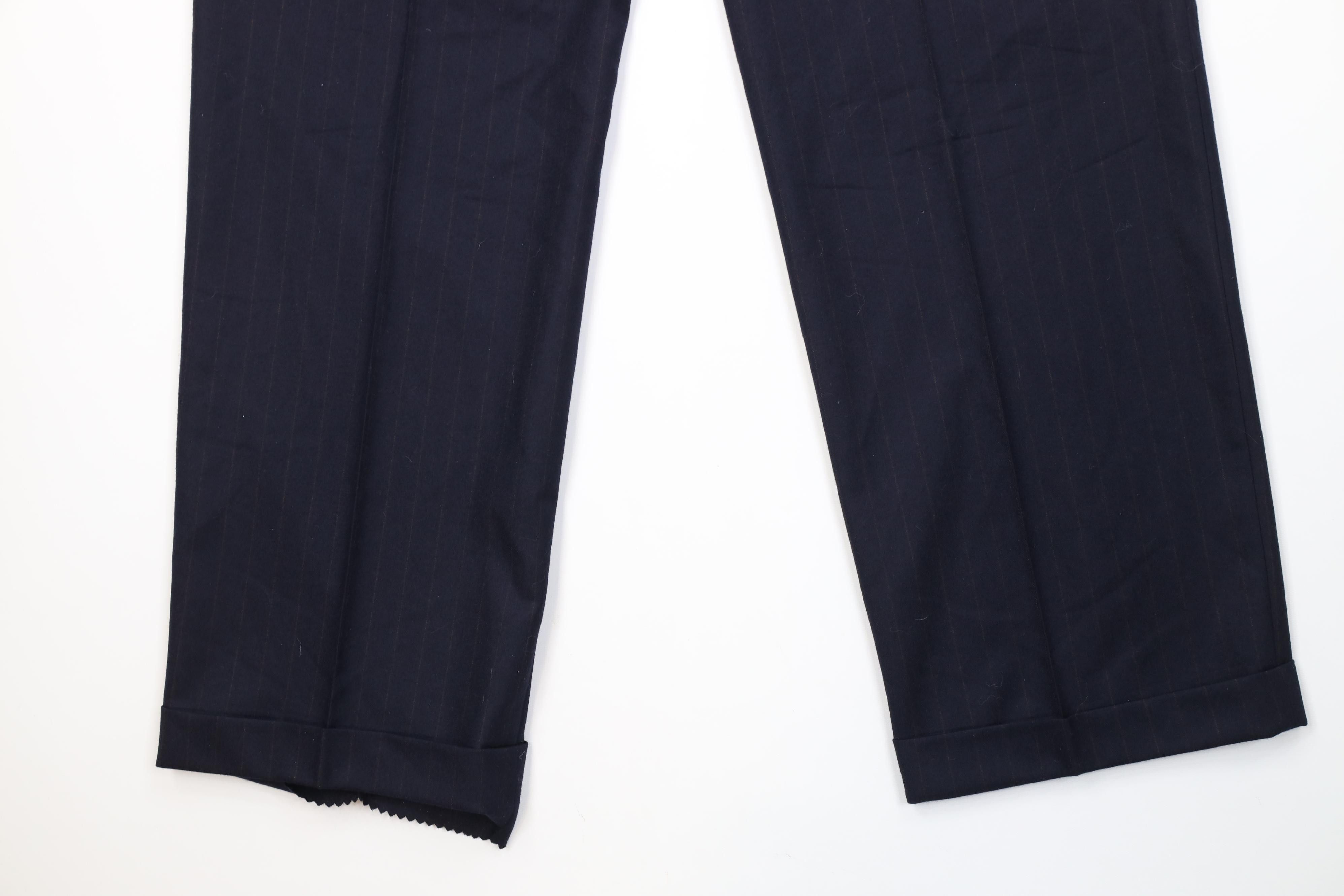 Vintage Vintage 90s Streetwear Knit Wide Leg Chino Pants Striped Size US 38 / EU 54 - 12 Thumbnail