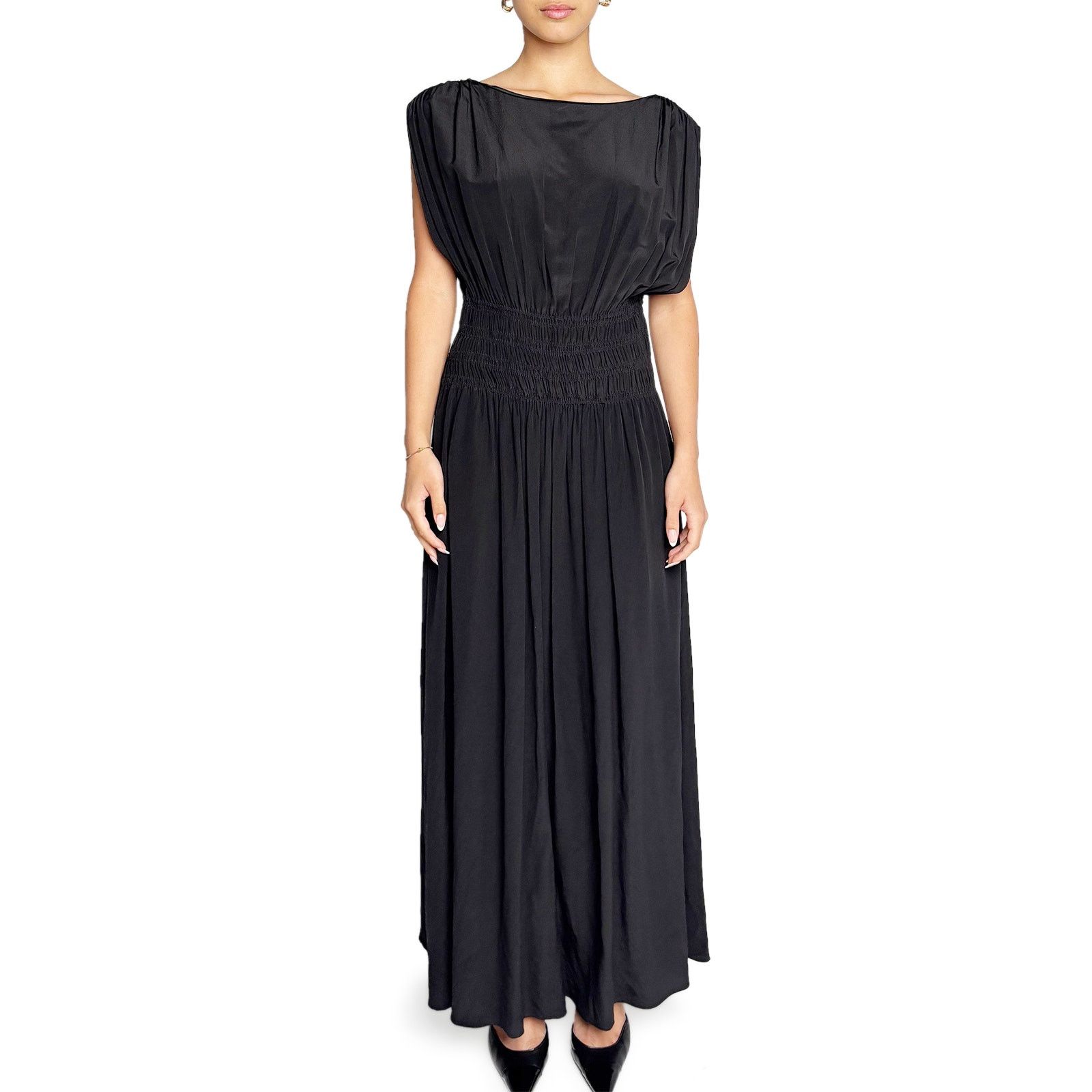 Matteau Black silk dress Size XL / US 12-14 / IT 48-50 - 1 Thumbnail