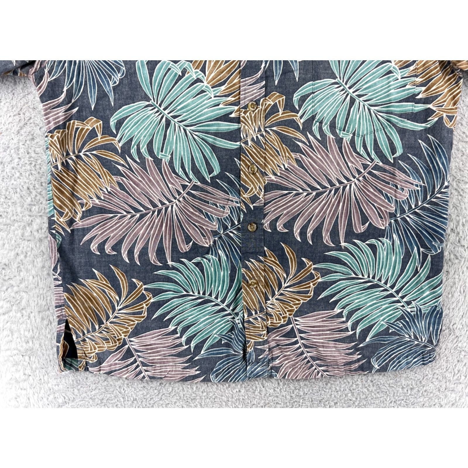 Vintage Cooke Street Shirt Men M Blue Floral Short Sleeve Cotton Hawaiian Vacation Size US M / EU 48-50 / 2 - 7 Thumbnail