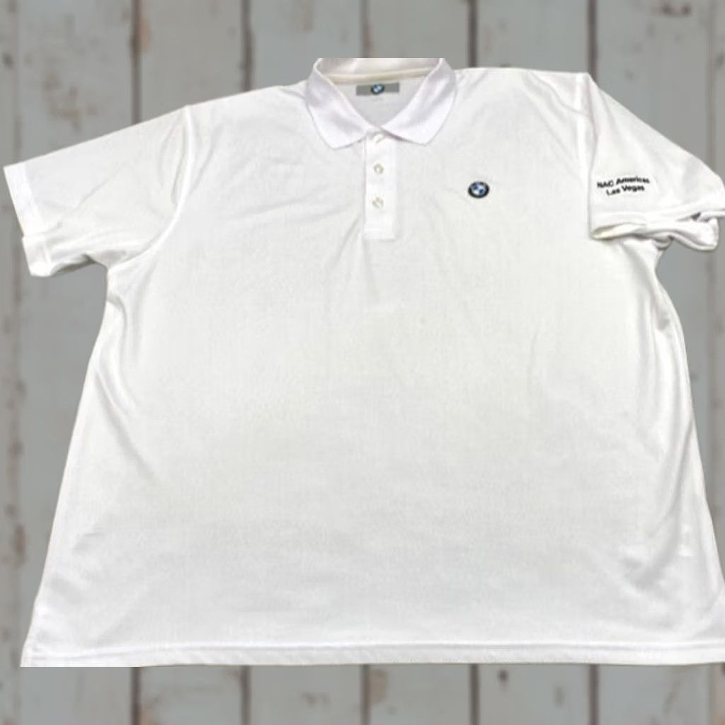 BMW BMW Polo Shirt Men's XL Short Sleeve White Embroidered Logo Golf 5240 Size US XL / EU 56 / 4 - 1 Thumbnail