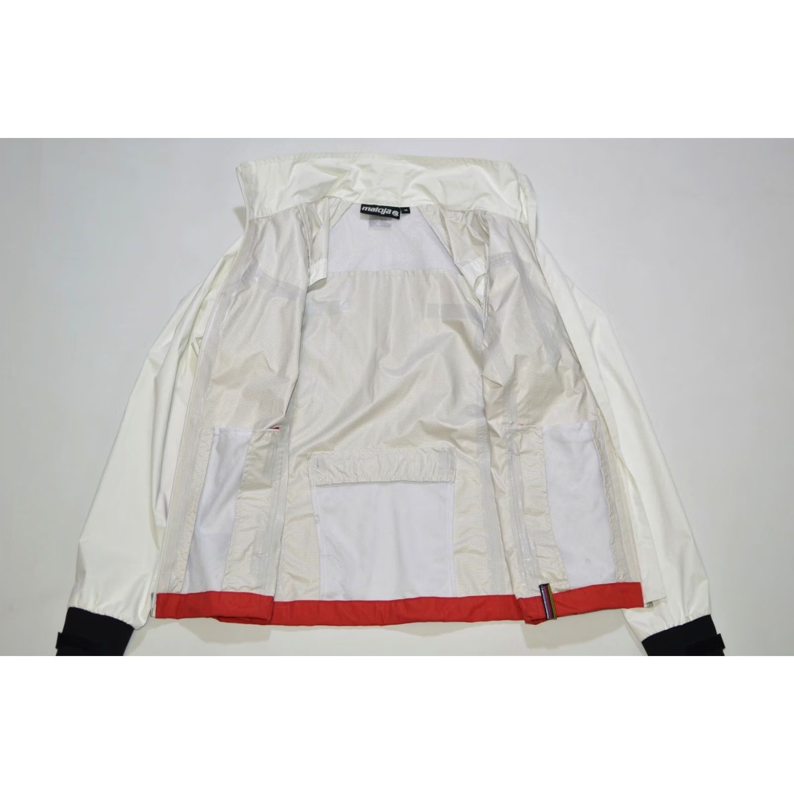 Vintage Wmns Maloja Moon Ride Jacket Vest Size M Windbreaker Nylon White / Red Womens Jacket M Size M / US 6-8 / IT 42-44 - 4 Thumbnail