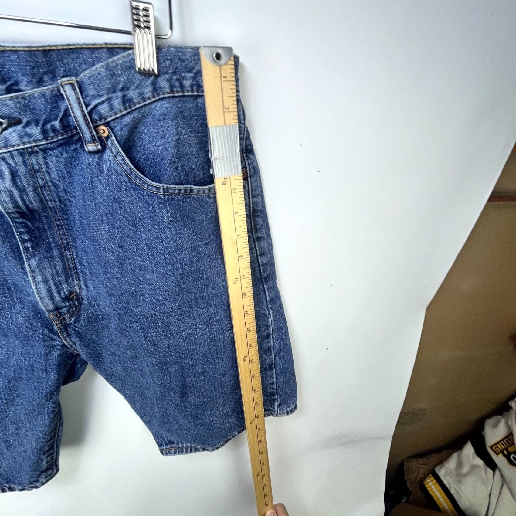 Levi's VINTAGE Levi's 505 Regular Fit Denim Jean Shorts W36 Jorts Blue 90s Mens Size US 36 / EU 52 - 7 Thumbnail