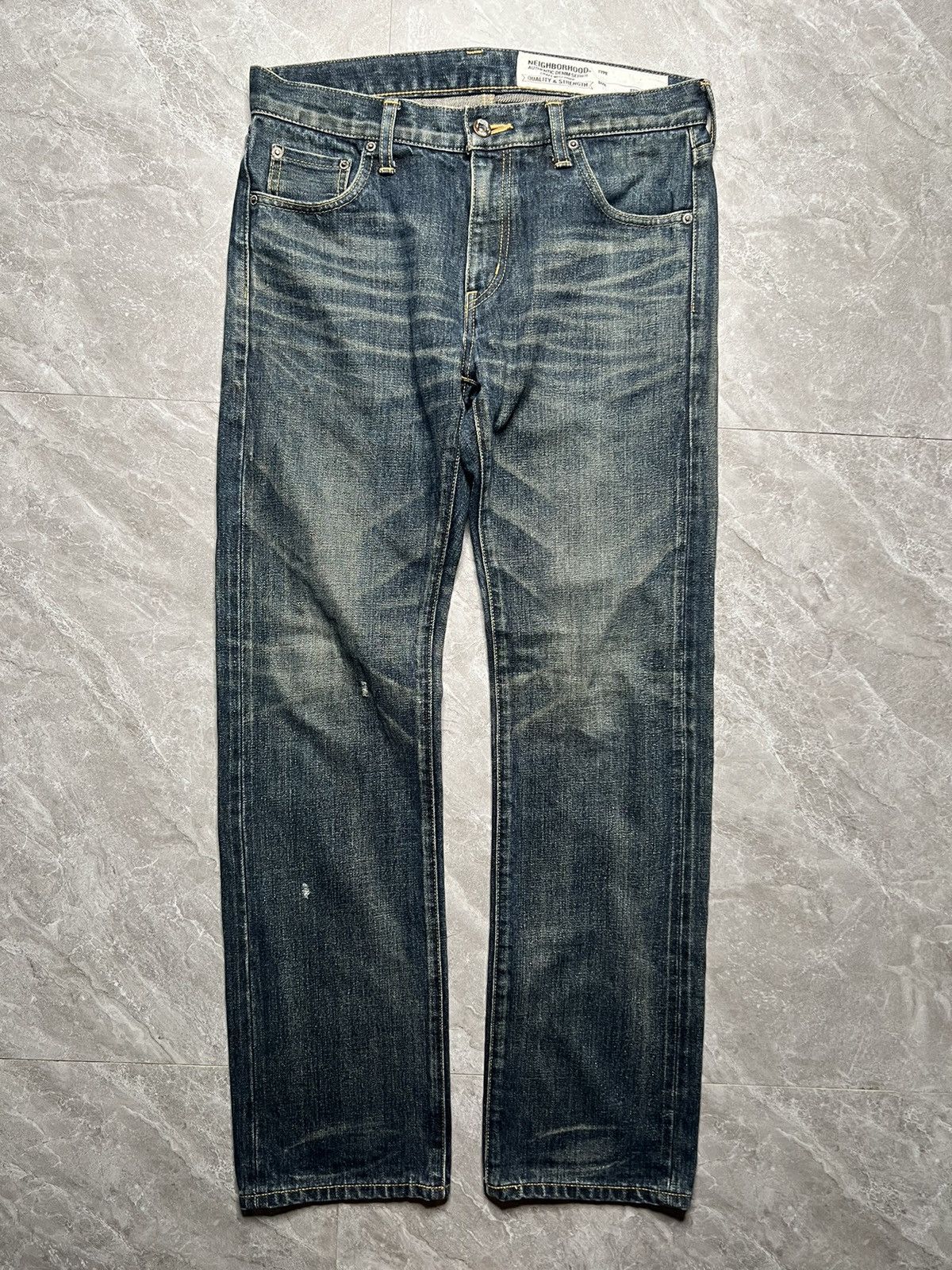 Neighborhood Neighborhood 14oz Washed Dp Narrow Jeans Size US 29 - 2 Thumbnail