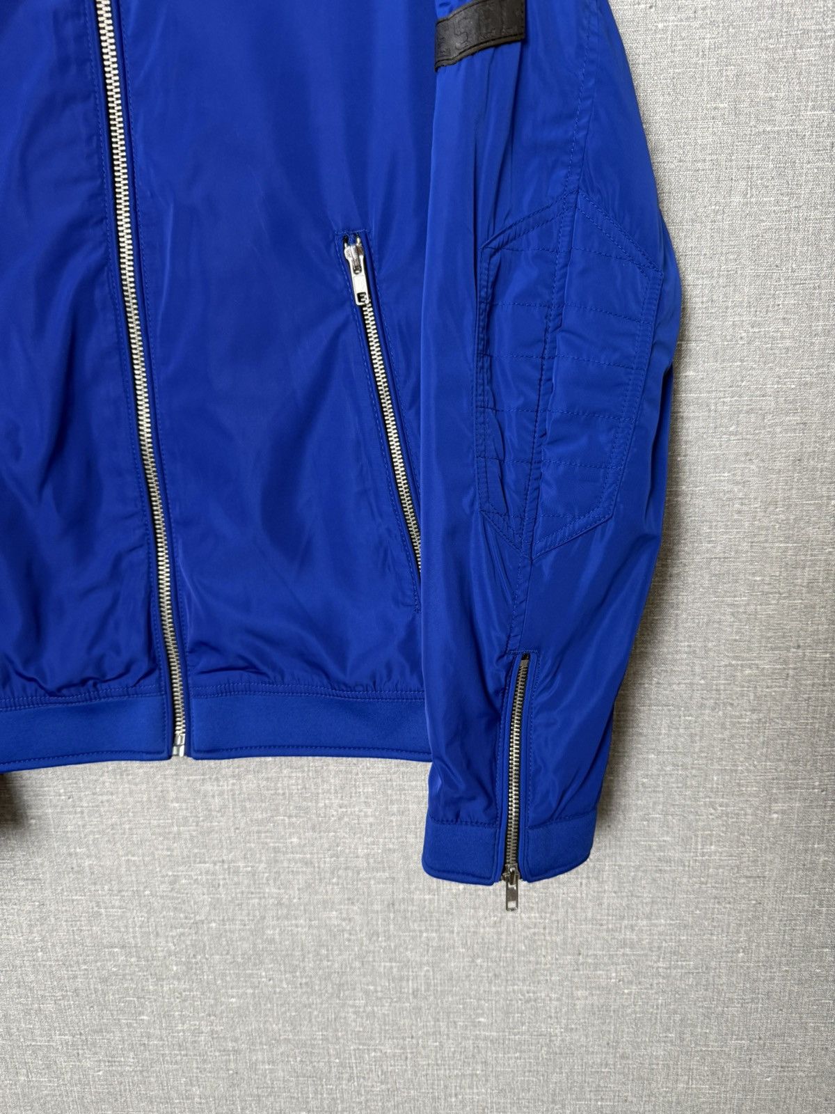 Diesel Diesel Blue Nylon Bomber Jacket Men’s Size M with Logo Patch Size US M / EU 48-50 / 2 - 4 Thumbnail
