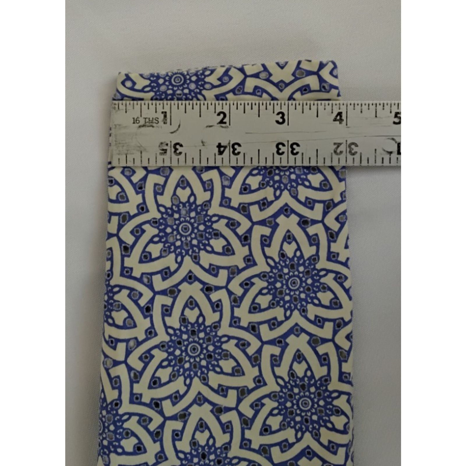 Tory Burch Tory Burch Eyelet Tunic Women's 8 Blue/White Floral Unlined Size M / US 6-8 / IT 42-44 - 10 Thumbnail