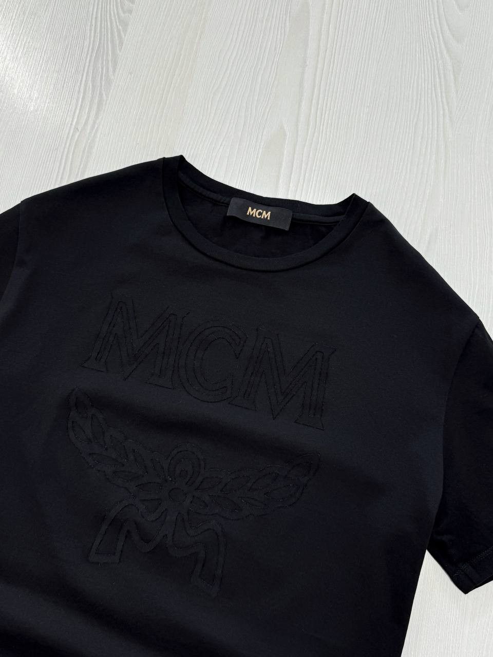 MCM MCM centr logo t shirt men cotton S M black Size US M / EU 48-50 / 2 - 1 Thumbnail