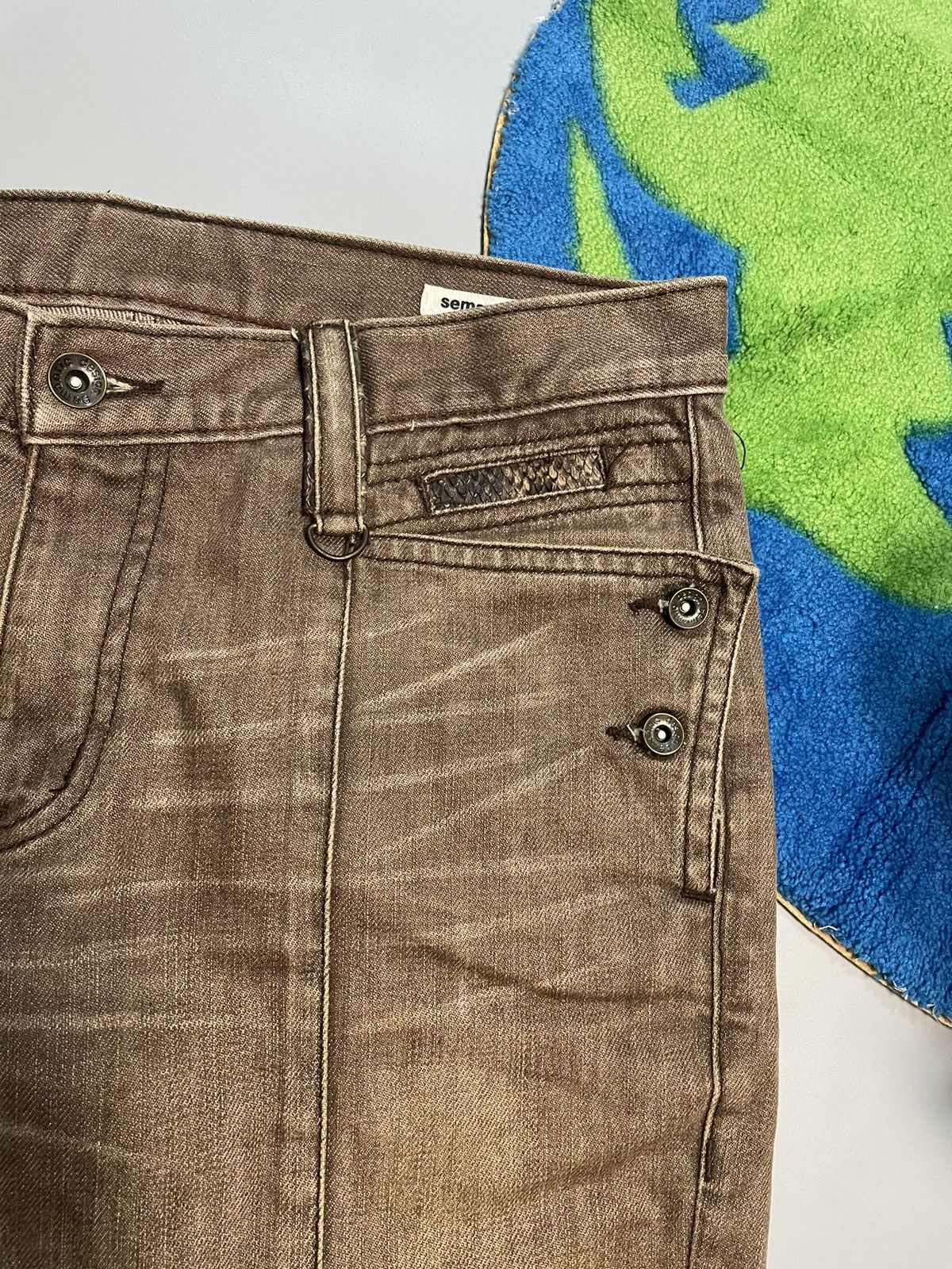 If Six Was Nine Snake Skin Semantic Design Denim Size US 32 / EU 48 - 4 Thumbnail
