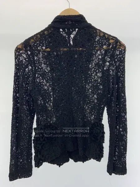 Comme des Garcons Comme Des Garcons Black woven flower openwork top Size XS / US 0-2 / IT 36-38 - 2 Thumbnail