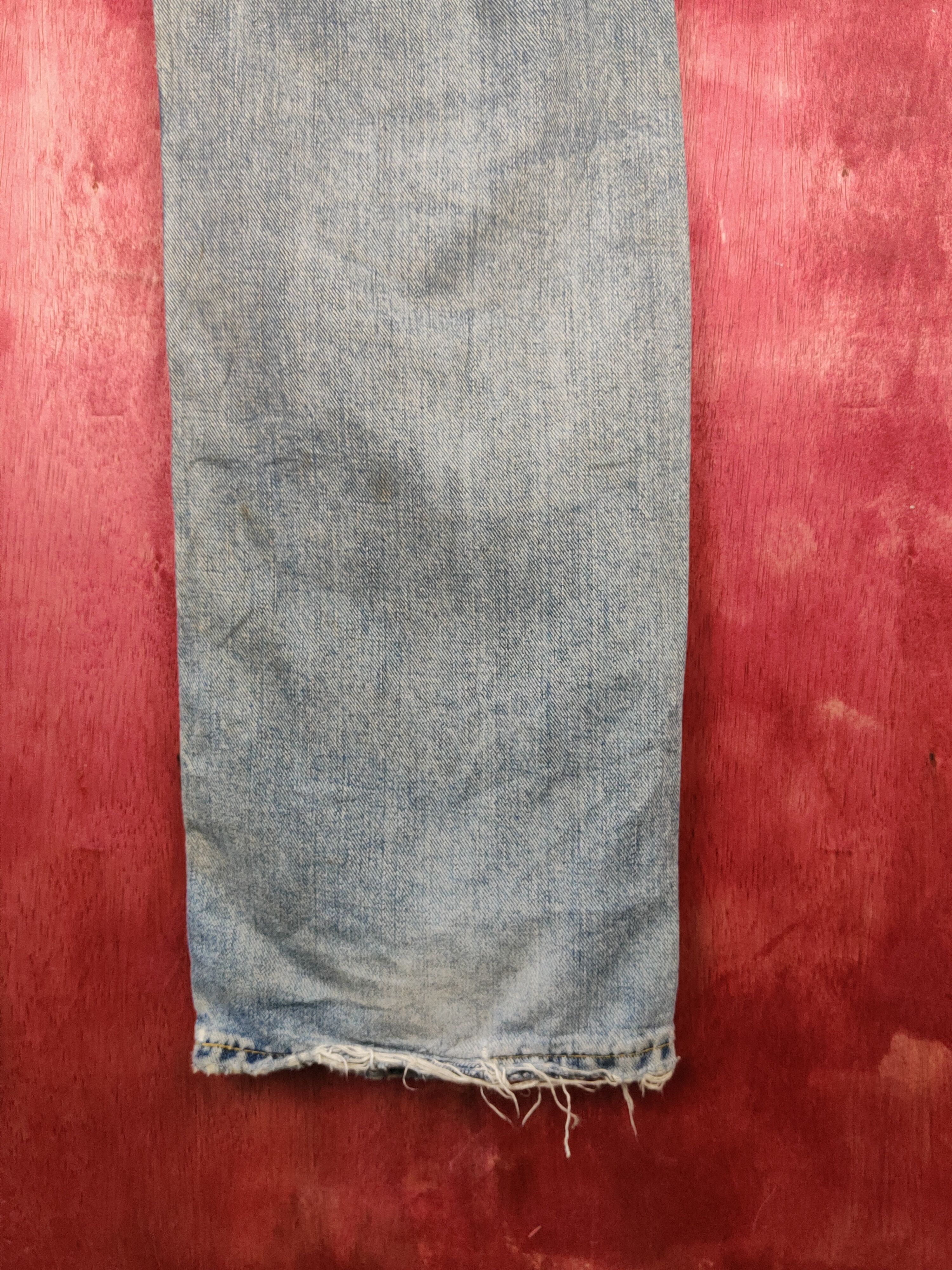 Japanese Brand Lee vintage Blue Distressed Ripped Jeans #S1694 Size US 32 / EU 48 - 13 Thumbnail