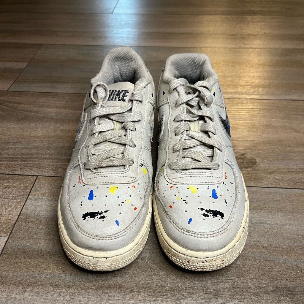 Nike Nike Air Force 1 LV8 3 GS Paint Splatter Youth 7 or Women’s Size US 8.5 / IT 38.5 - 2 Thumbnail