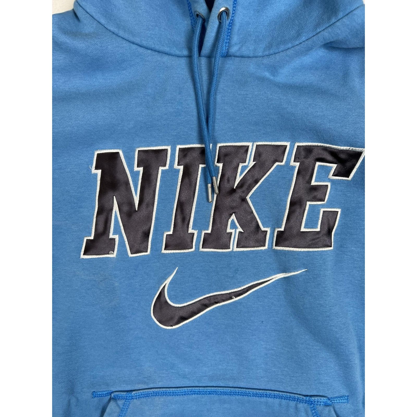 Nike Vintage Nike Hoodie Sweatshirt Mens Medium Blue Pullover Spe Size US M / EU 48-50 / 2 - 2 Thumbnail