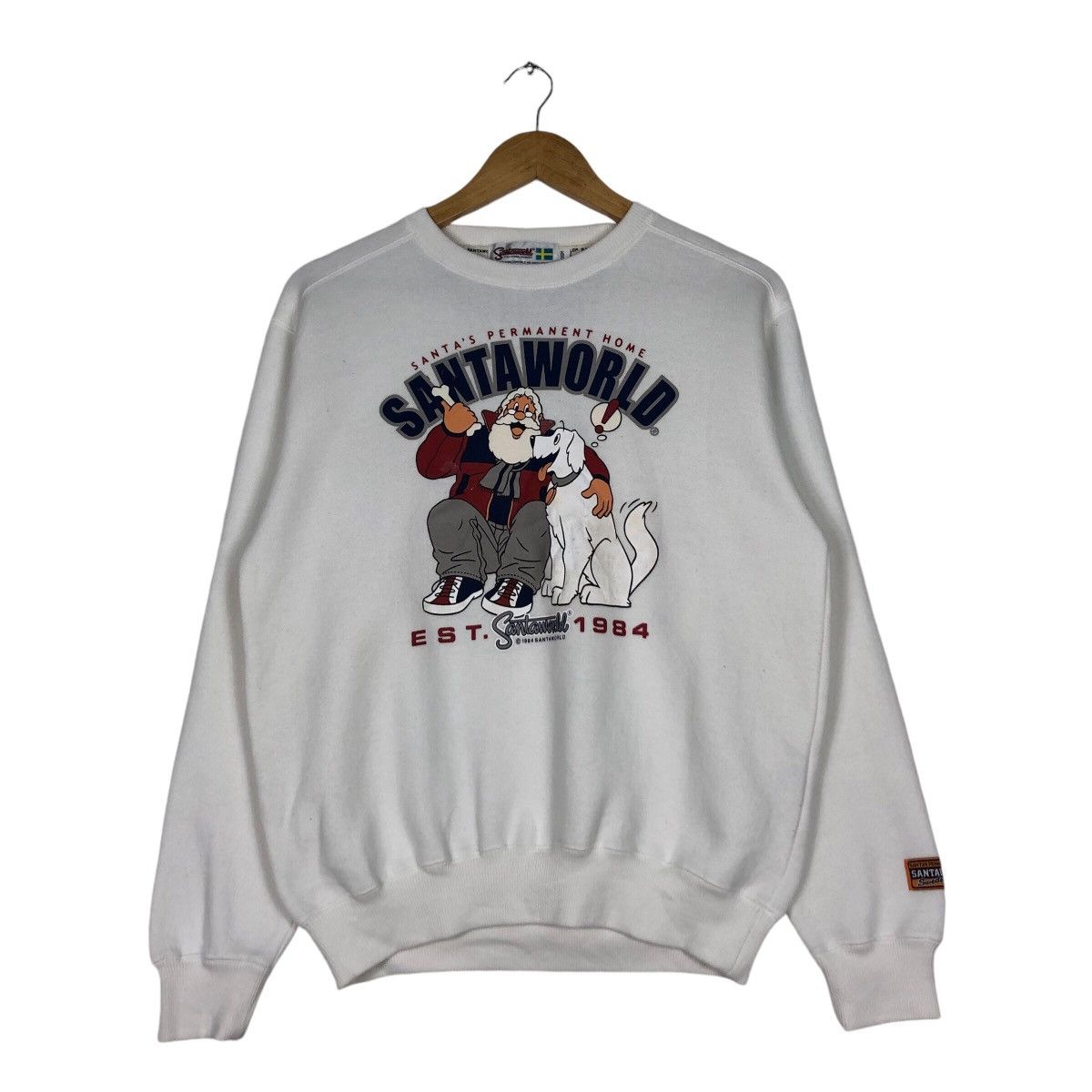 Vintage Santa World Sweatshirt Rare Small Size