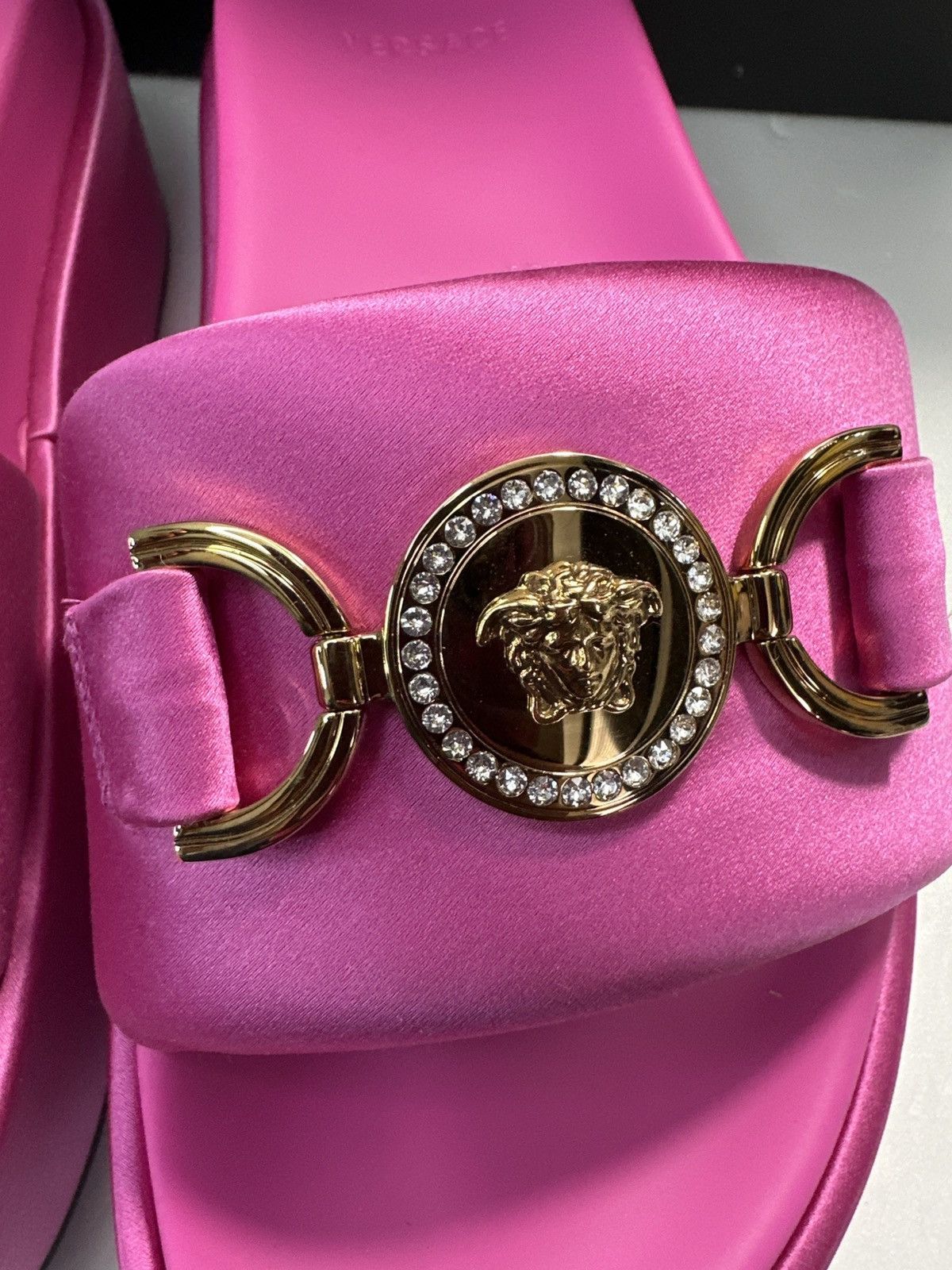 Versace Versace - Medusa Biggie satin platform sandals Size US 6 / IT 36 - 11 Thumbnail