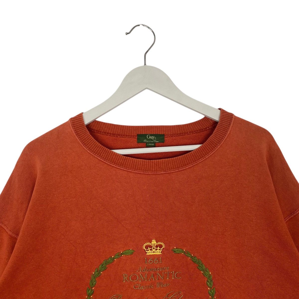 Other Vintage Guy Laroche Sweatshirt Crewneck Orange Size L Size US L / EU 52-54 / 3 - 4 Thumbnail