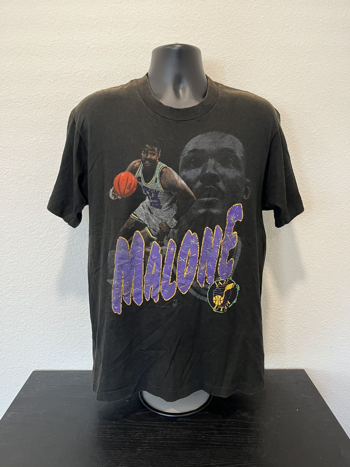 Salem Sportswear × Vintage Salem sportswear Karl Malone Utah jazz shirt vintage 90s Size US L / EU 52-54 / 3 - 1 Thumbnail