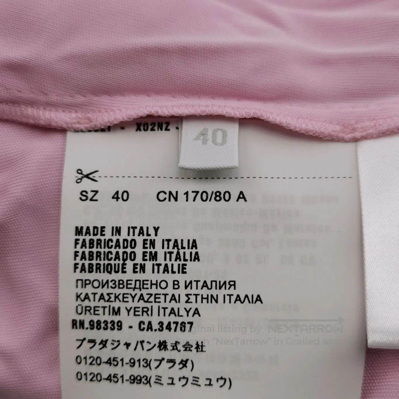 Prada Prada Pink Ruffled Turtleneck Top Size 4. Size L / US 10 / IT 46 - 6 Thumbnail