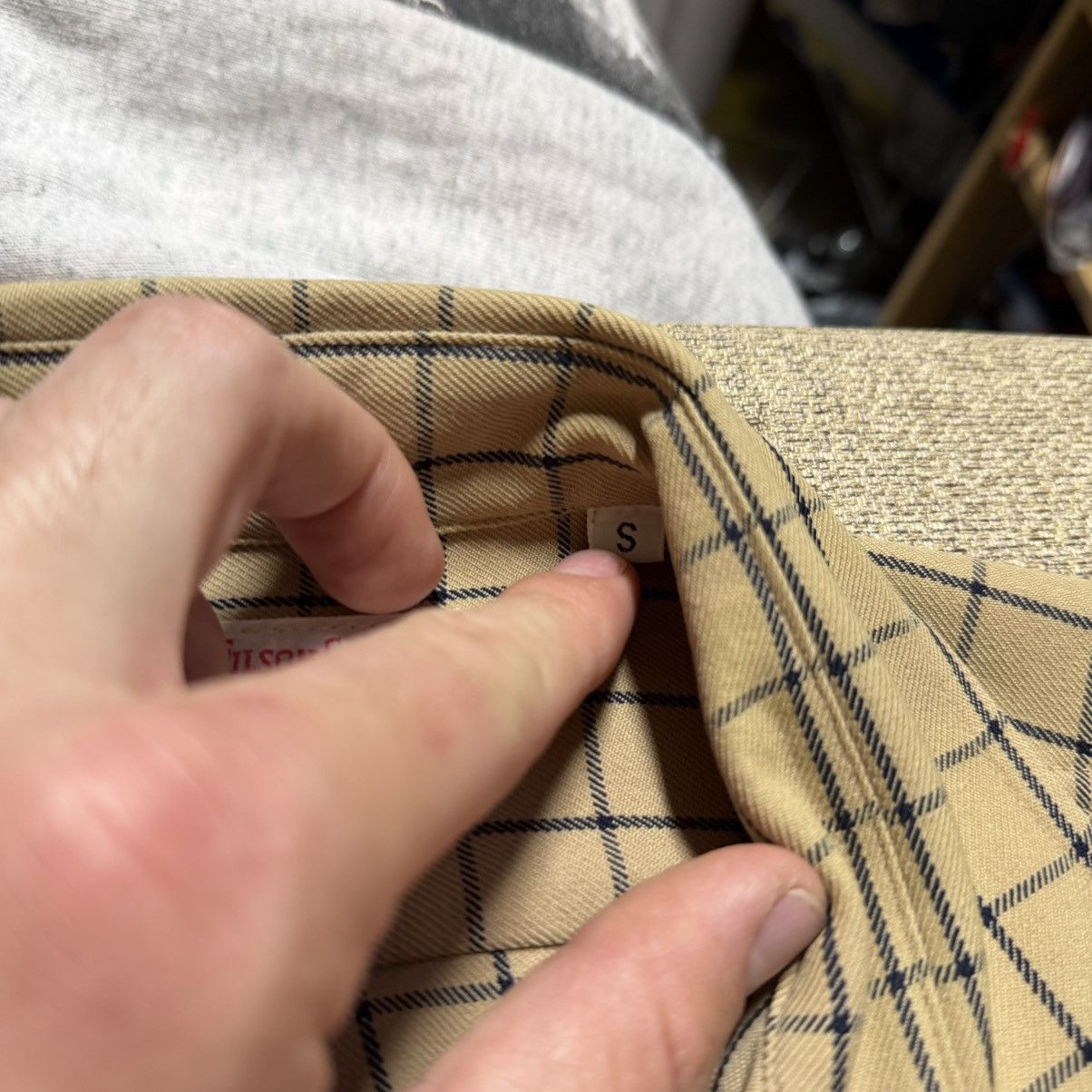 Filson Vtg Filson Men's Small Windowpane Plaid Wool Button Shirt Size US S / EU 44-46 / 1 - 3 Thumbnail