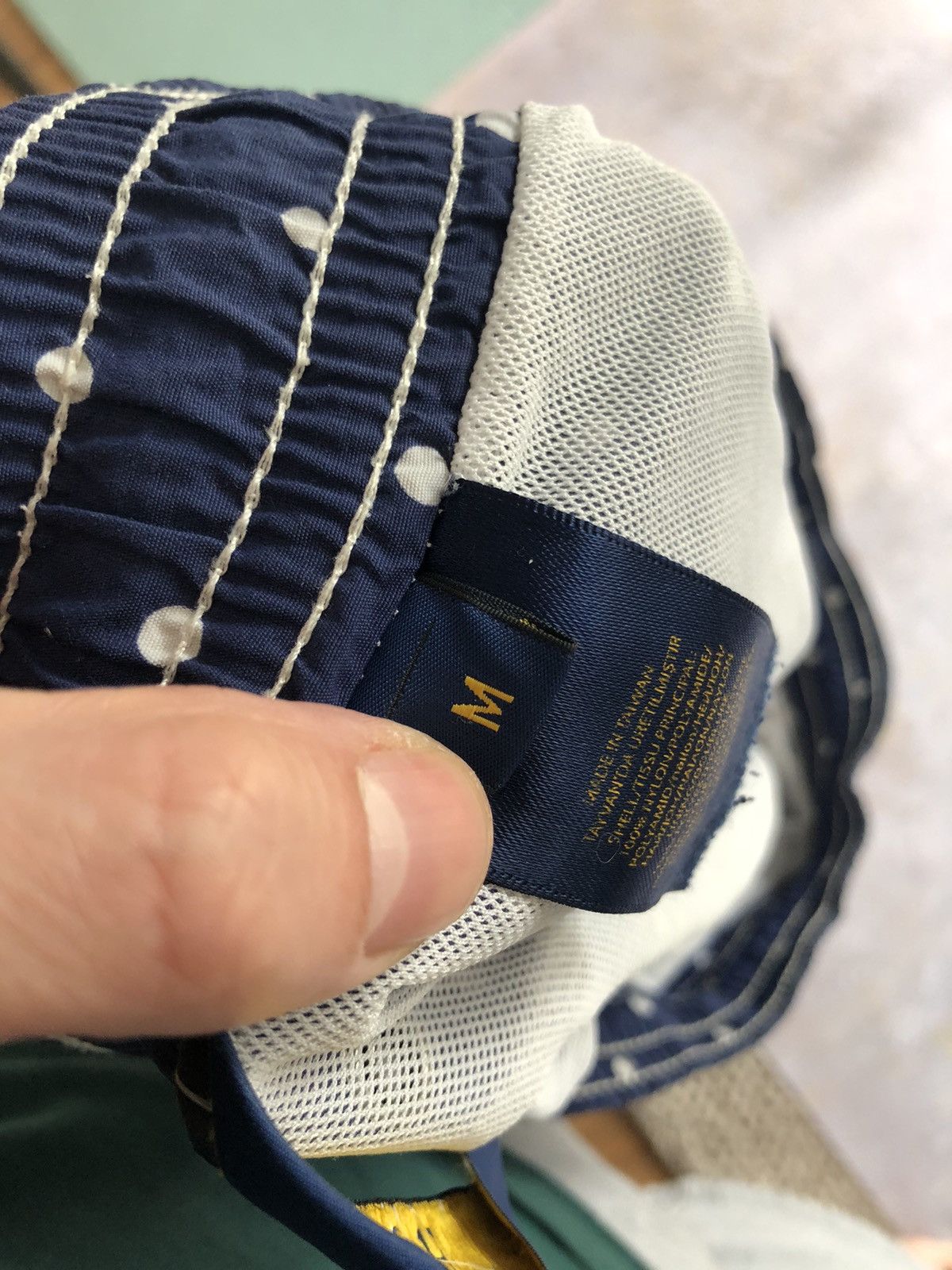 Designer Polo Ralph Lauren men's swimming shorts polka dots old money Size US 32 / EU 48 - 4 Thumbnail