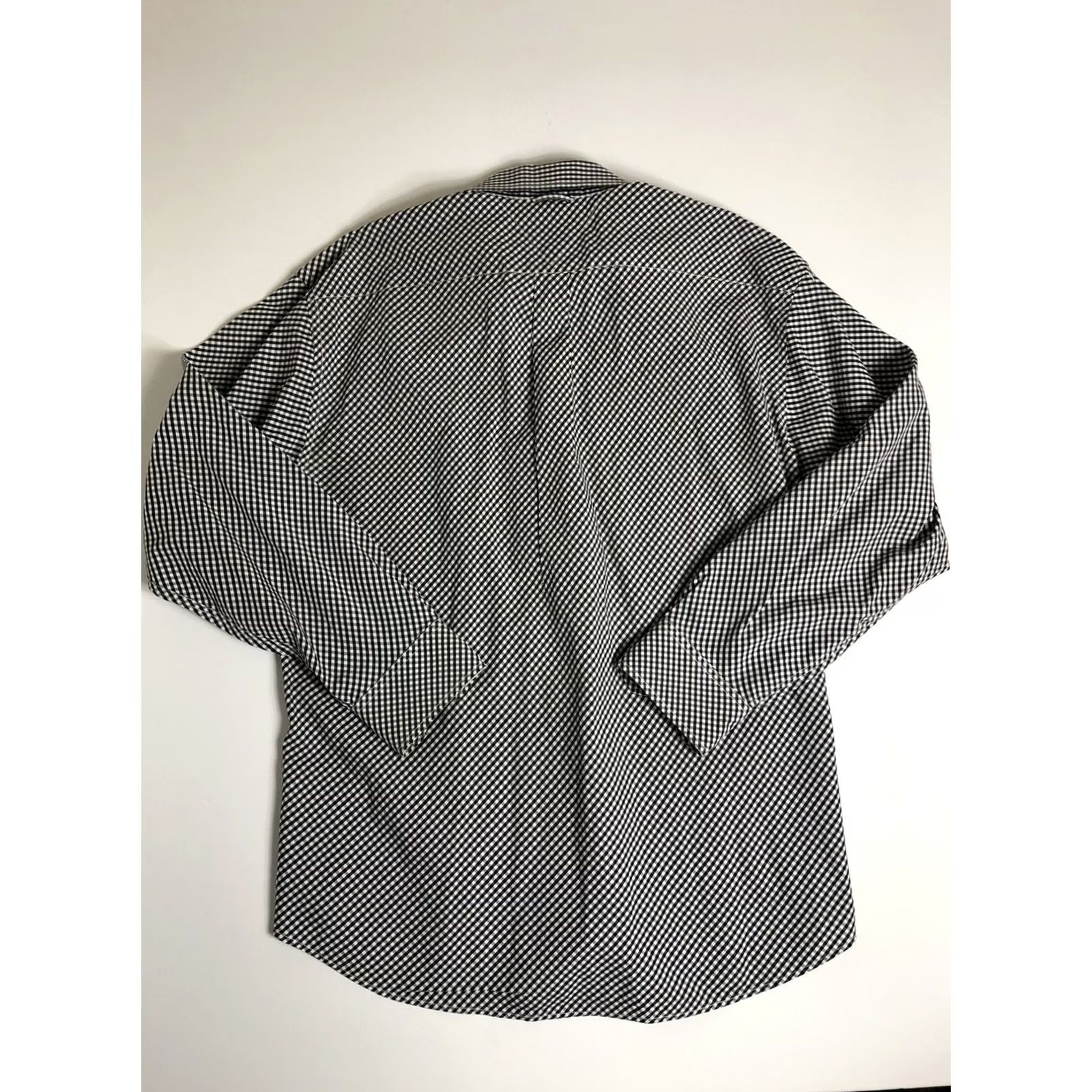 Tommy Hilfiger Tommy Hilfiger Button Up Shirt Mens XL Long Sleeve Black 80s Two Ply Cotton I104 Size US XL / EU 56 / 4 - 2 Thumbnail