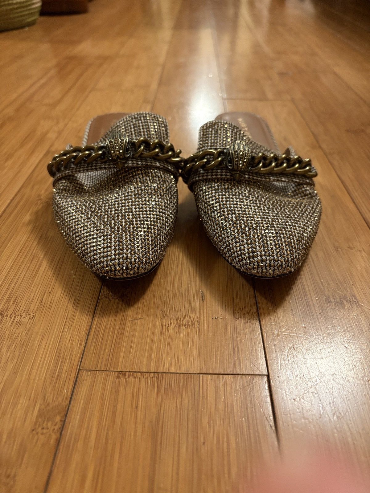 Kurt Geiger Kurt Geiger London Tweed Chain Detail Mules Size US 6 / IT 36 - 6 Thumbnail