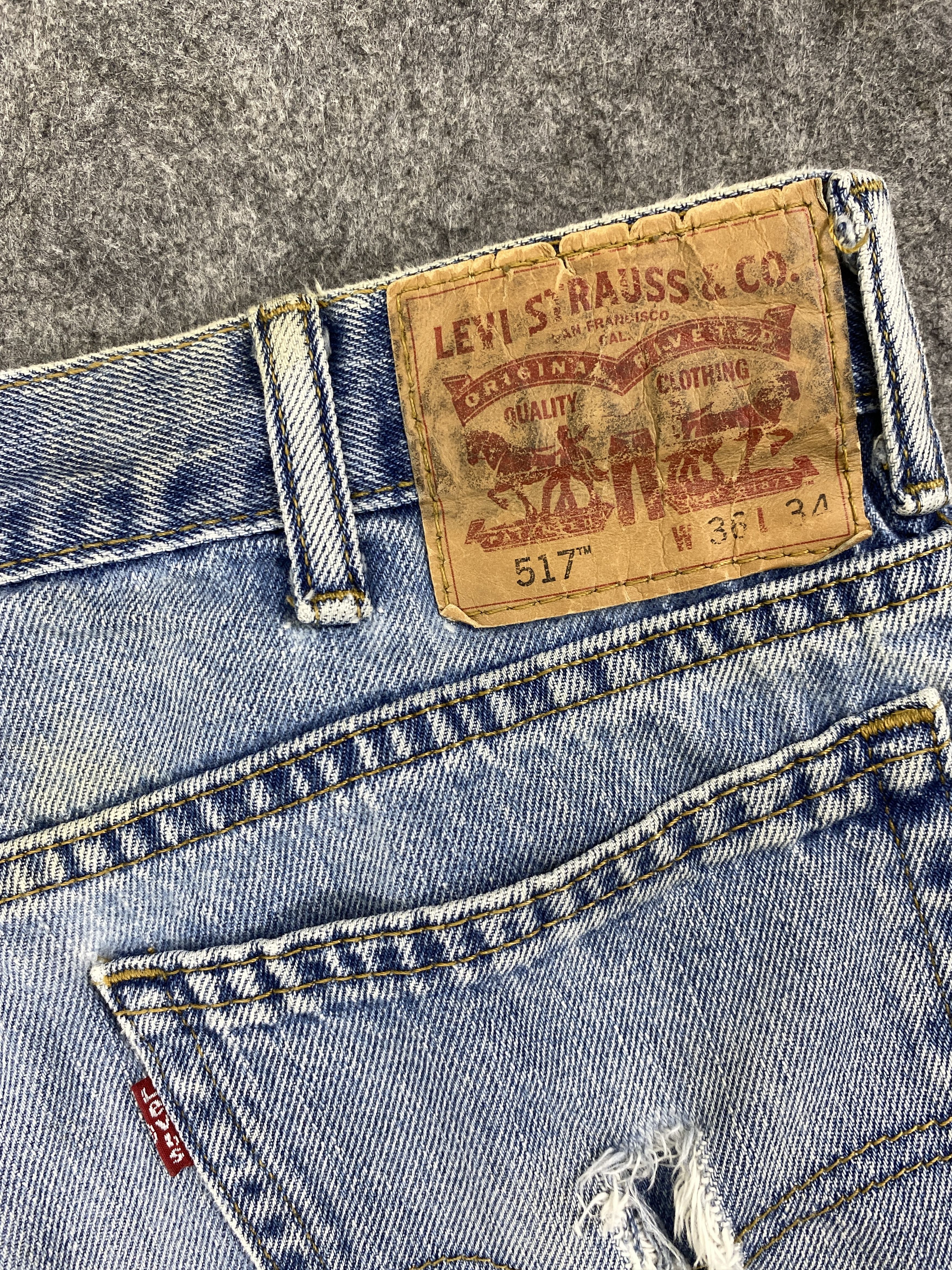 Levi's Light Blue Wash Vintage Levi's 517 Flare 35x34.5 -JN1749 Size US 35 - 8 Thumbnail