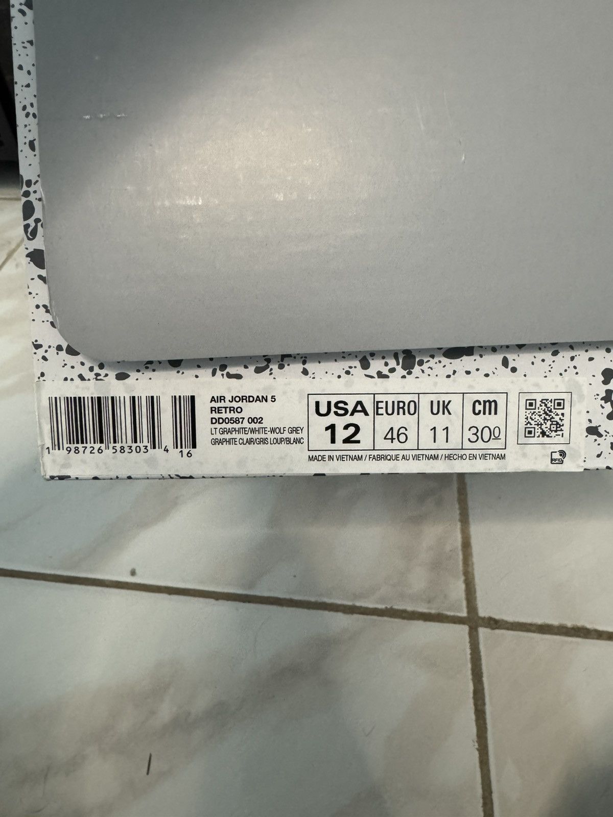 Jordan Brand Jordan 5 Wolf Grey 2026 Size 12 DS OG All Size US 12 / EU 45 - 8 Thumbnail