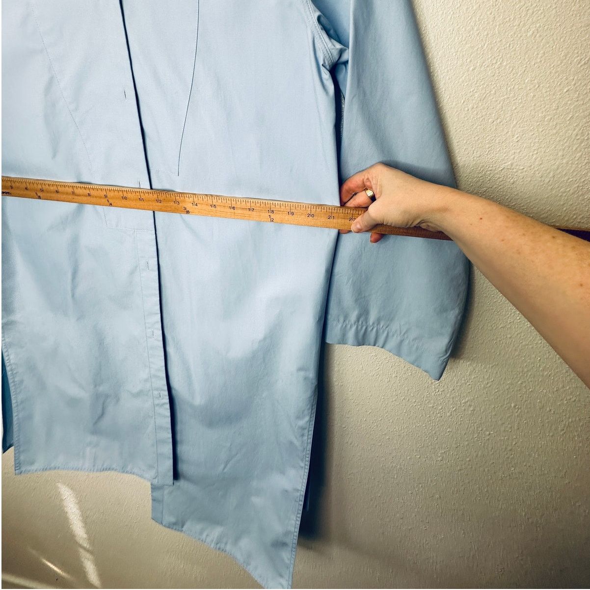 Loewe Loewe Blue Button Split Side Asymmetrical Hem Shirt Dress S Size S / US 4 / IT 40 - 16 Thumbnail